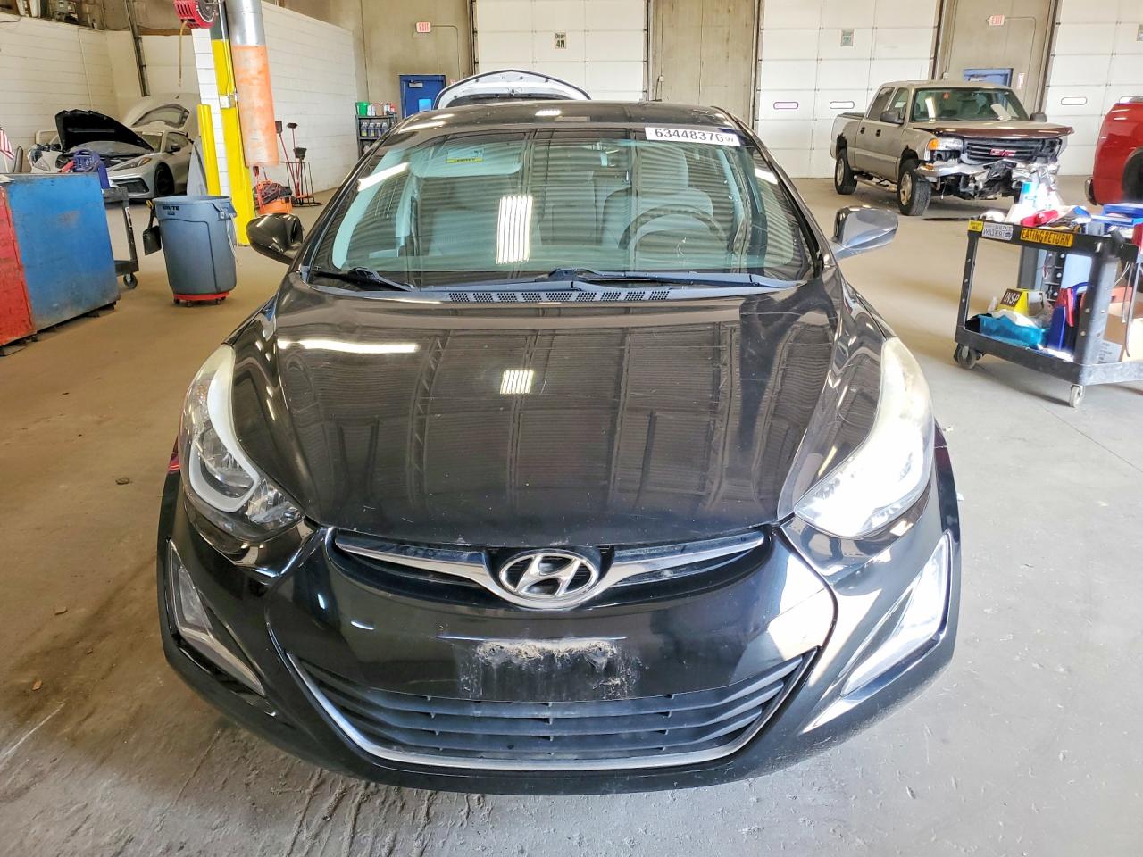 2014 Hyundai Elantra Se Black vin: KMHDH4AE8EU067906