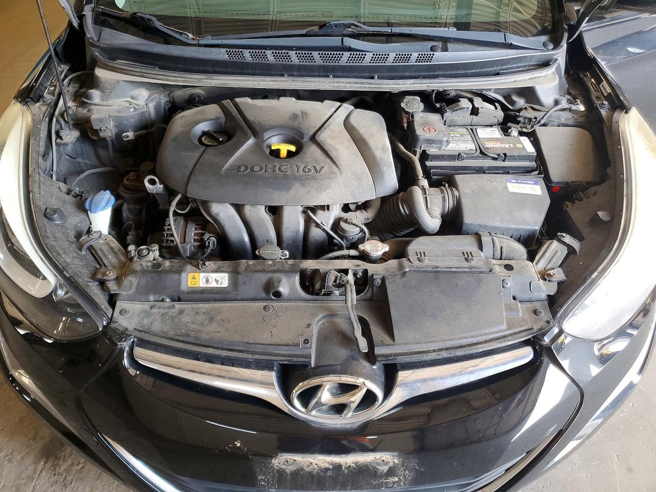 2014 Hyundai Elantra Se Black vin: KMHDH4AE8EU067906
