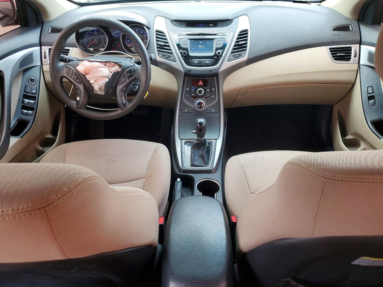 2014 Hyundai Elantra Se Red vin: KMHDH4AE8EU082387