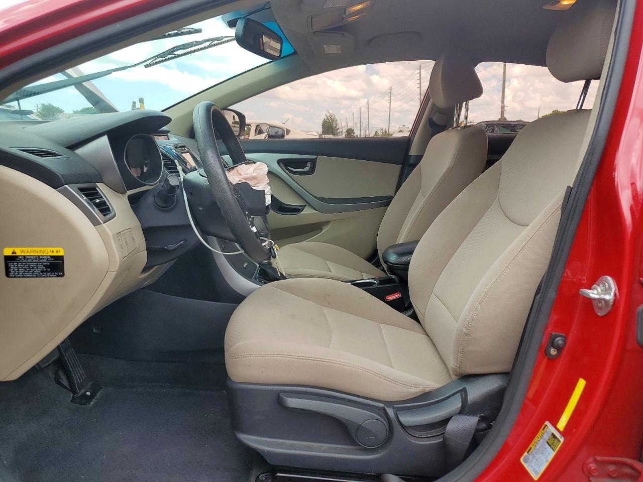 2014 Hyundai Elantra Se Red vin: KMHDH4AE8EU082387