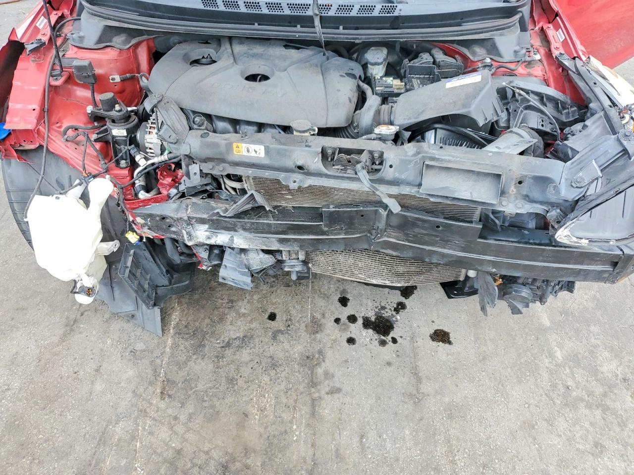 2014 Hyundai Elantra Se Red vin: KMHDH4AE8EU082387
