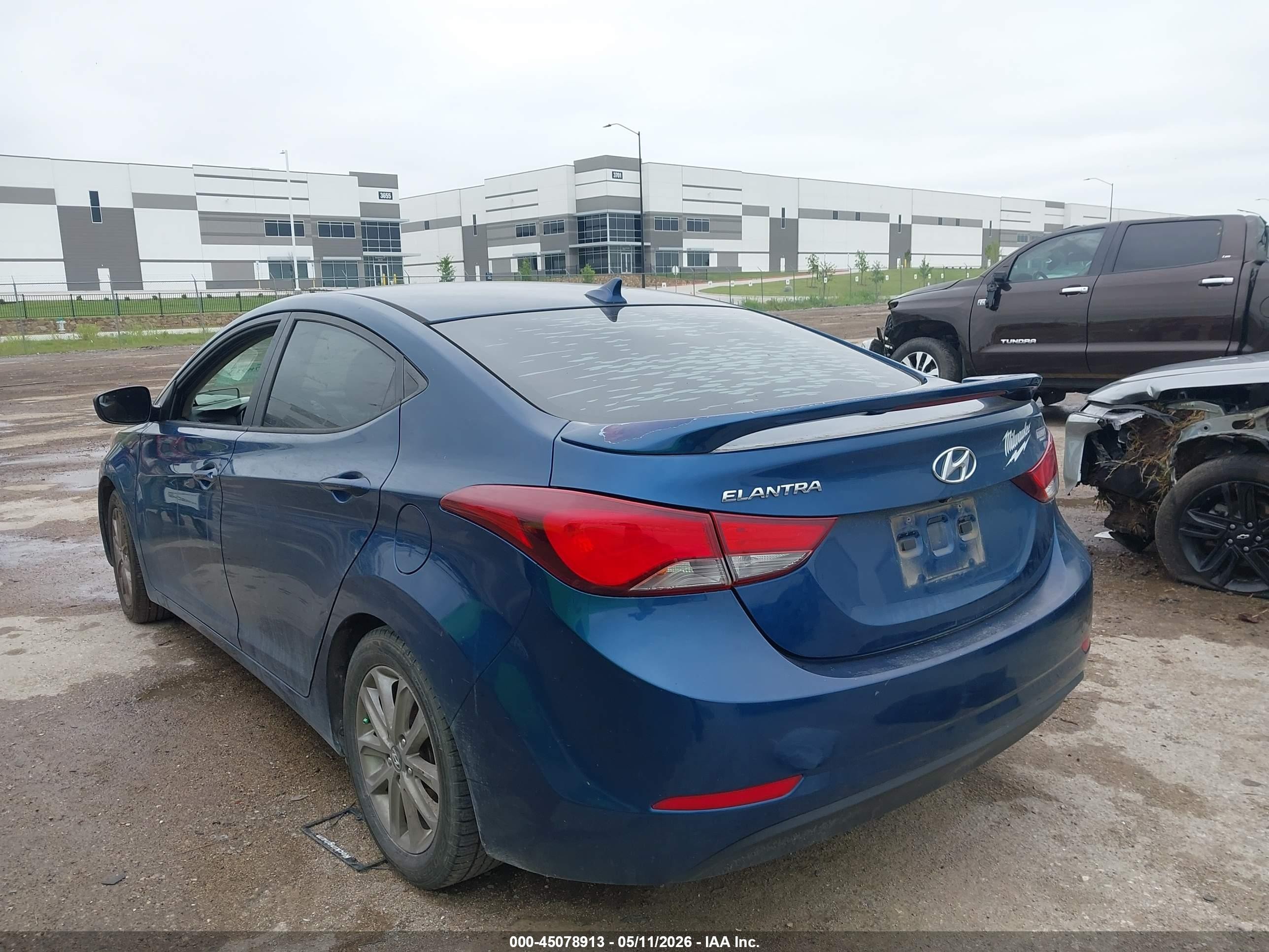 2014 Hyundai Elantra Se Синий vin: KMHDH4AE8EU085631