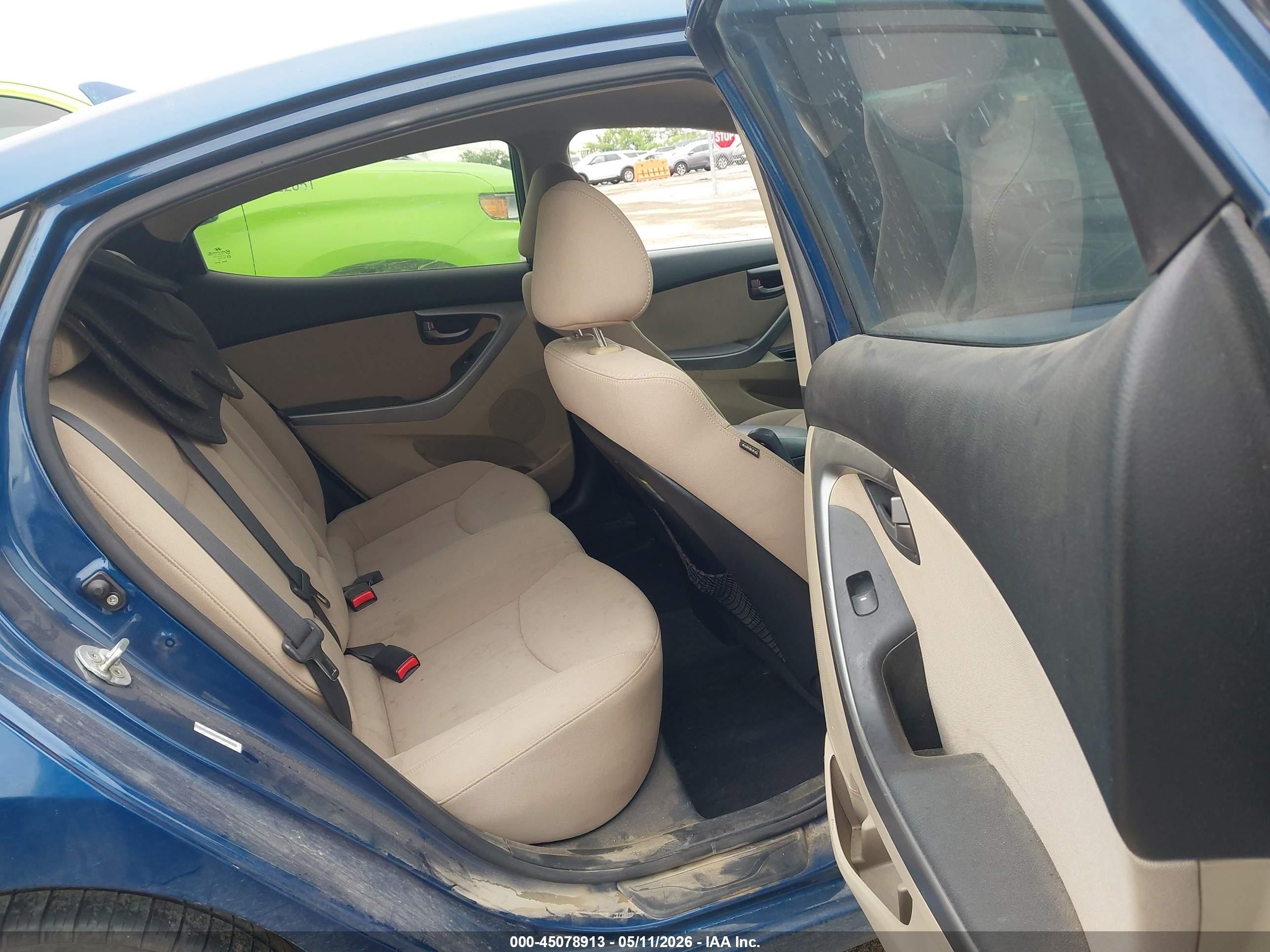 2014 Hyundai Elantra Se Синий vin: KMHDH4AE8EU085631