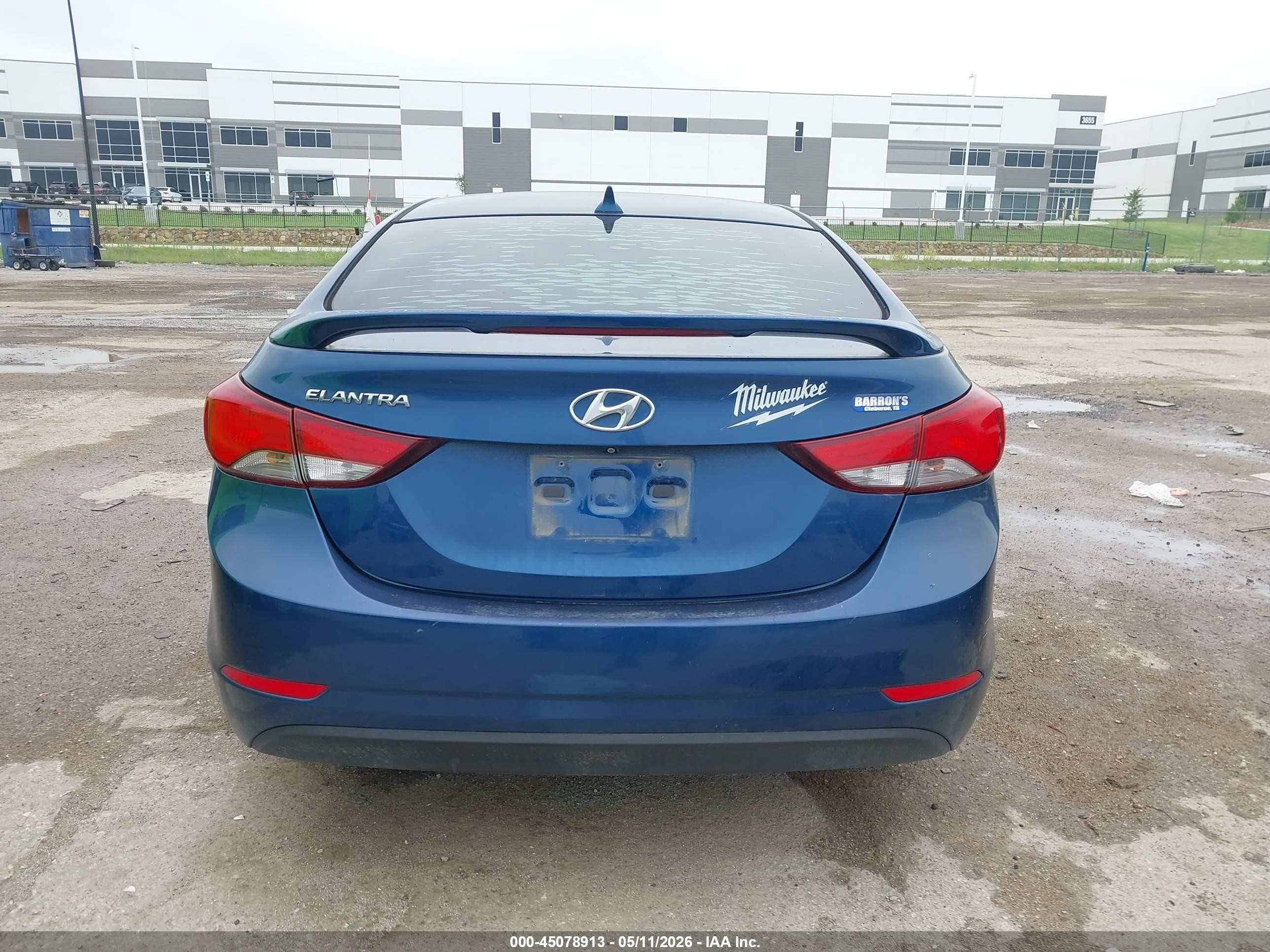 2014 Hyundai Elantra Se Синий vin: KMHDH4AE8EU085631