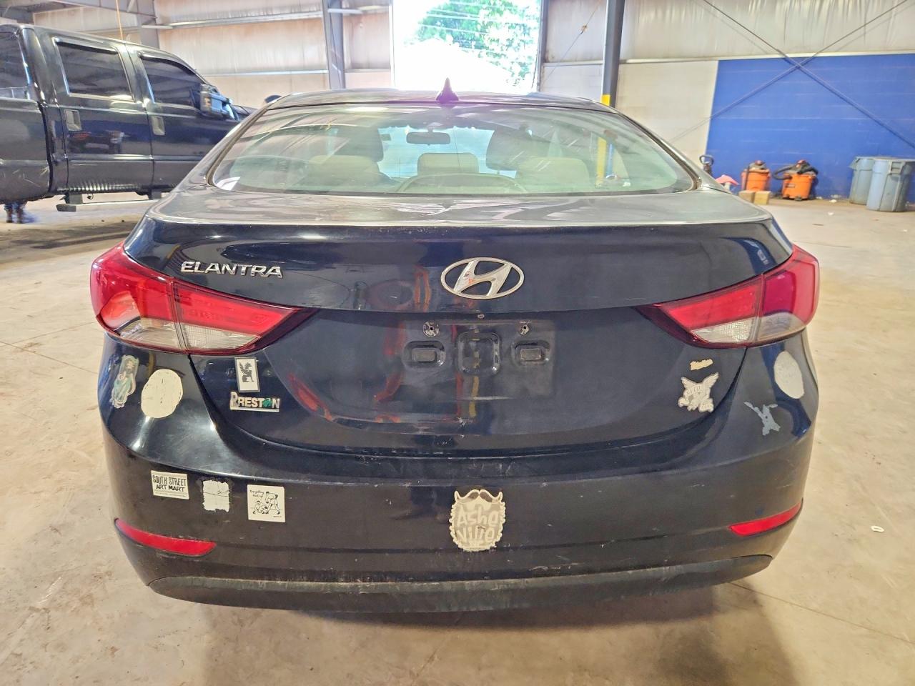 2014 Hyundai Elantra Se Black vin: KMHDH4AE8EU087105