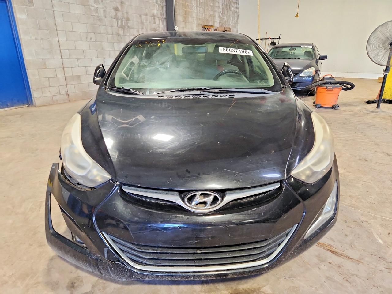 2014 Hyundai Elantra Se Black vin: KMHDH4AE8EU087105