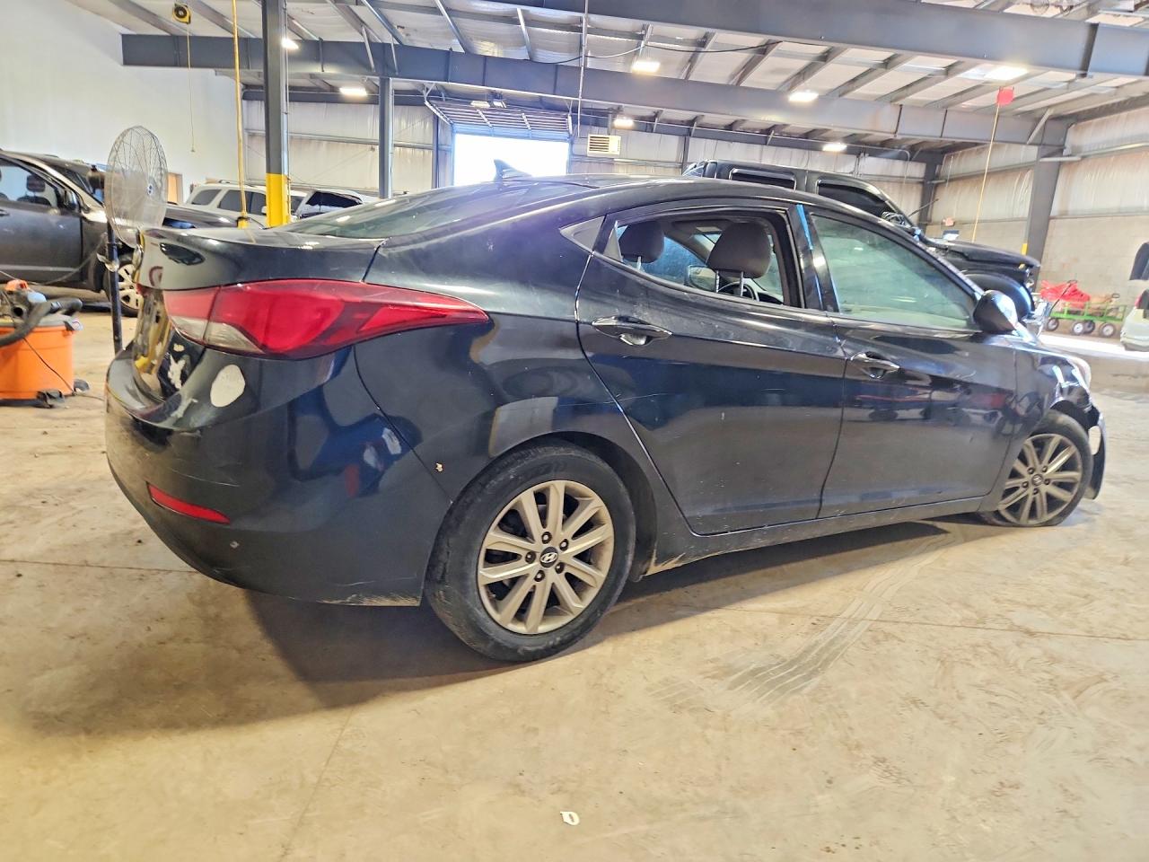 2014 Hyundai Elantra Se Black vin: KMHDH4AE8EU087105