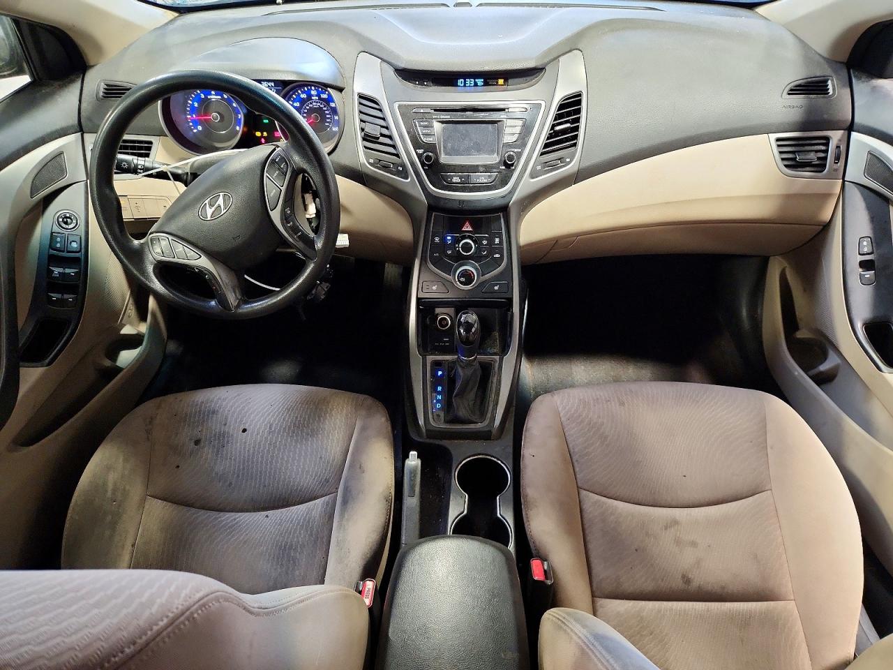 2014 Hyundai Elantra Se Black vin: KMHDH4AE8EU087105