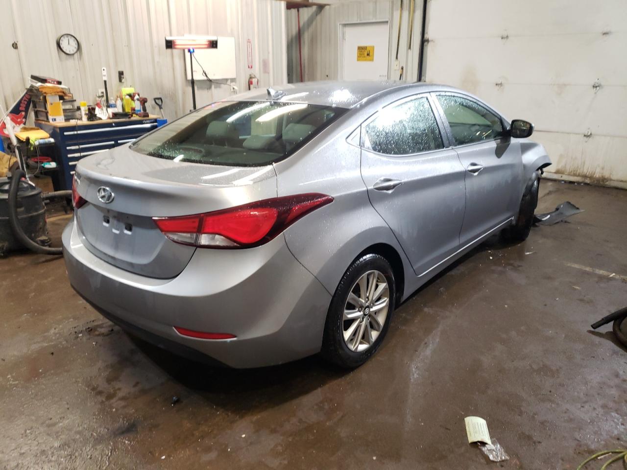 2014 Hyundai Elantra Se Silver vin: KMHDH4AE8EU099948