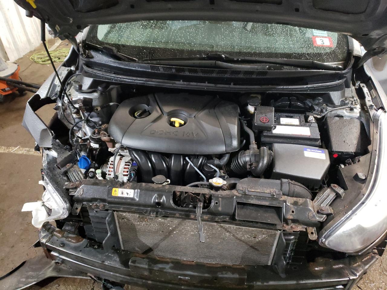 2014 Hyundai Elantra Se Silver vin: KMHDH4AE8EU099948