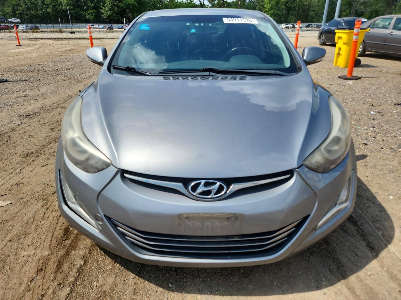 2014 Hyundai Elantra Limited Серебряный vin: KMHDH4AE8EU101021