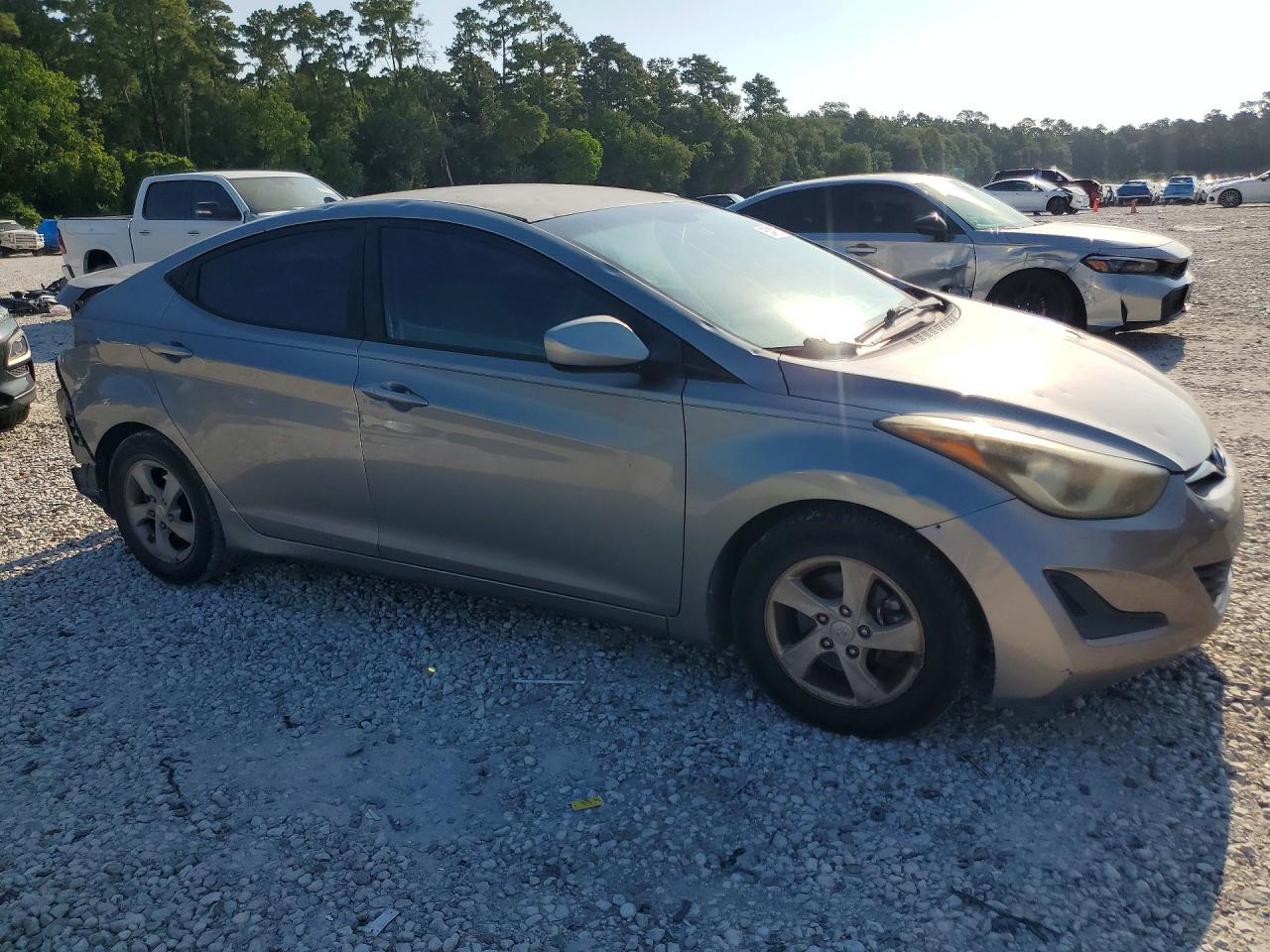 2014 Hyundai Elantra Se Silver vin: KMHDH4AE8EU107143