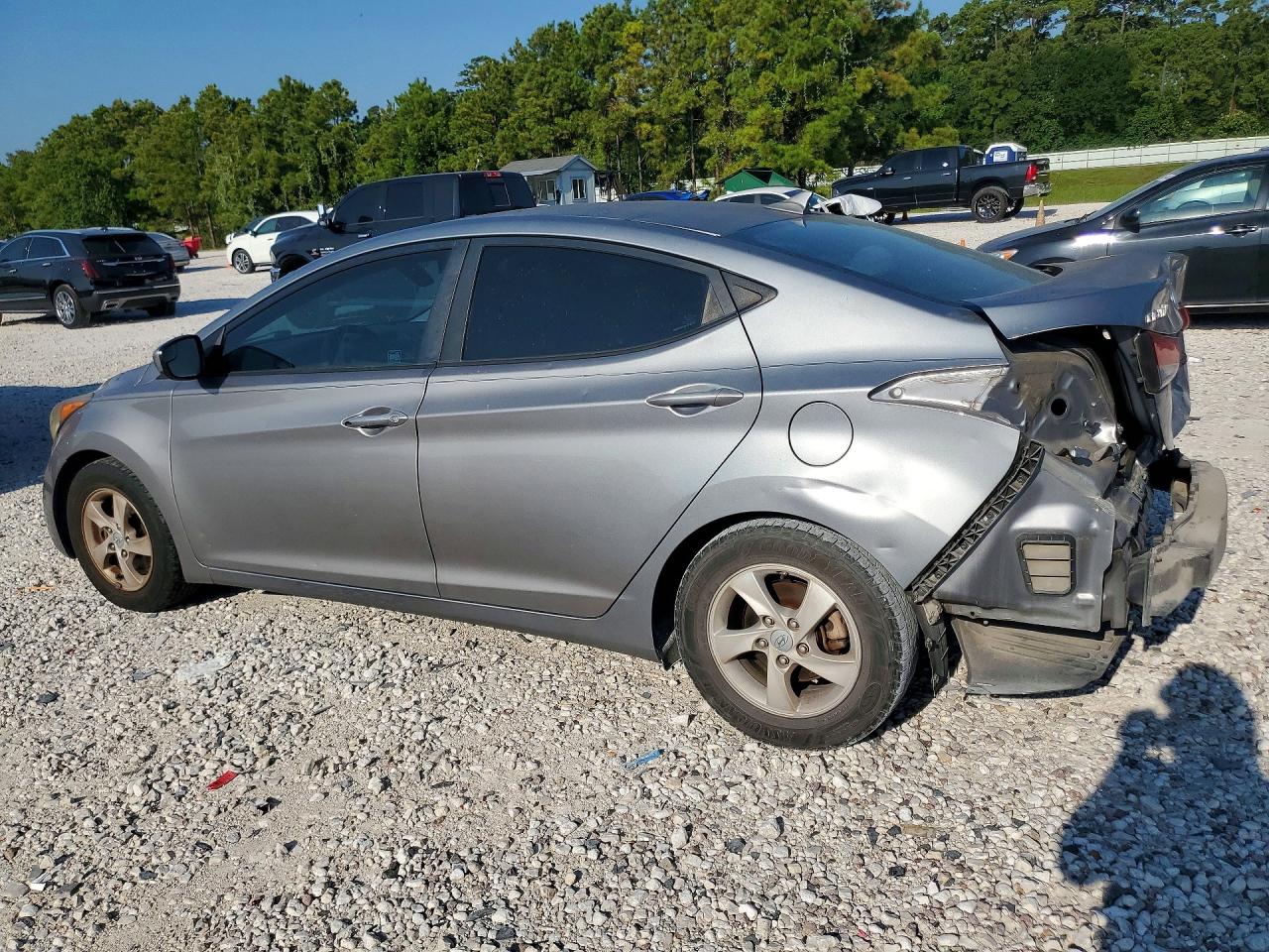 2014 Hyundai Elantra Se Silver vin: KMHDH4AE8EU107143