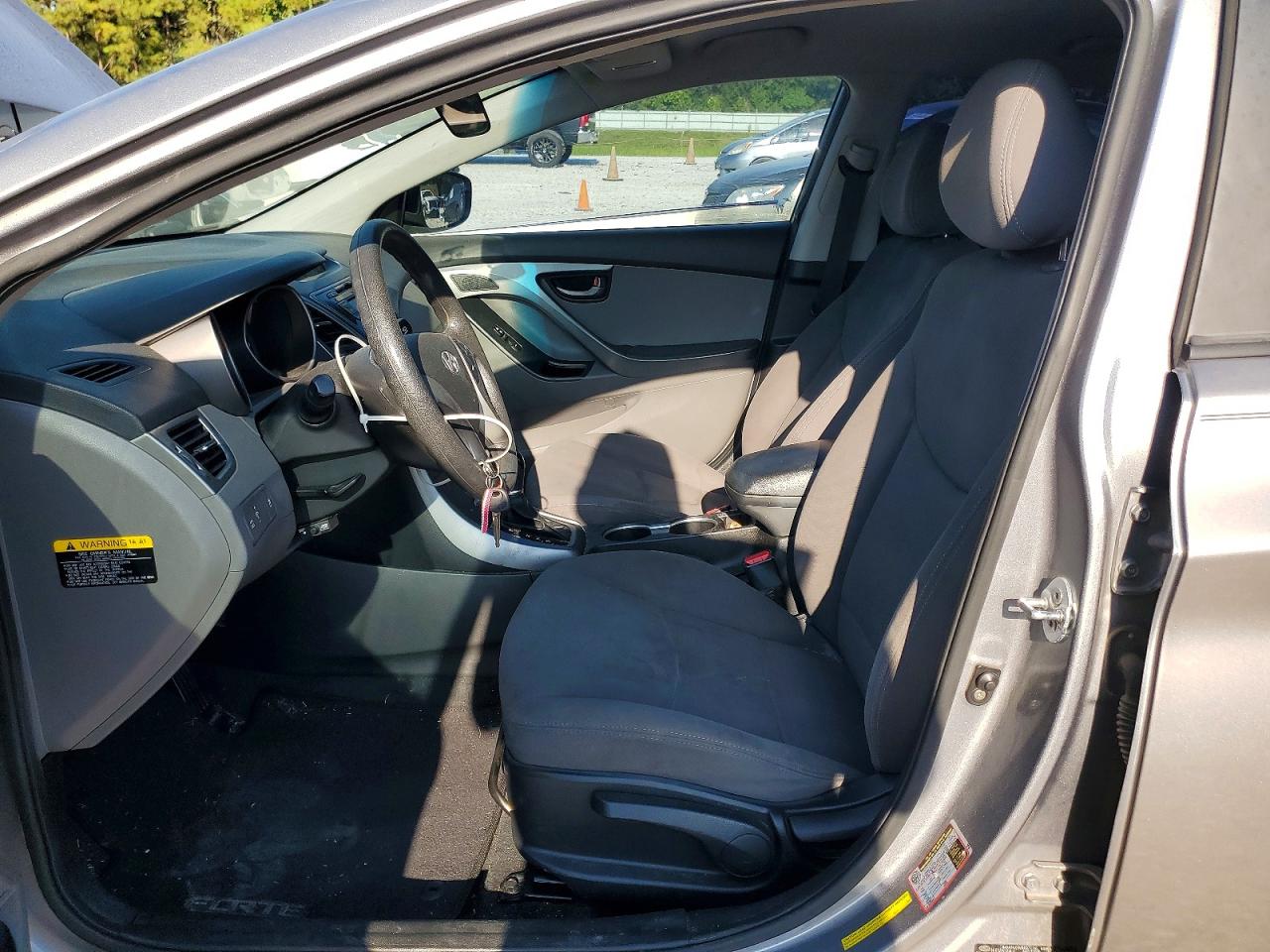 2014 Hyundai Elantra Se Silver vin: KMHDH4AE8EU107143