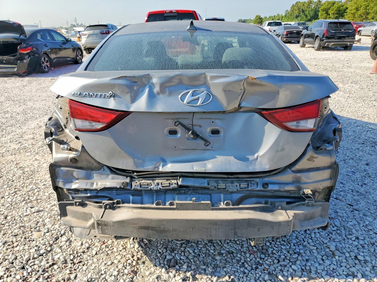 2014 Hyundai Elantra Se Silver vin: KMHDH4AE8EU107143