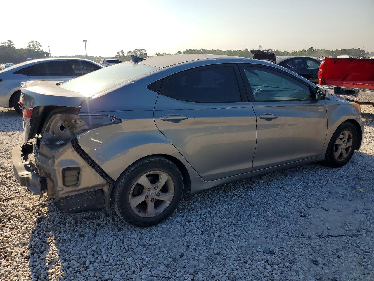 2014 Hyundai Elantra Se Silver vin: KMHDH4AE8EU107143