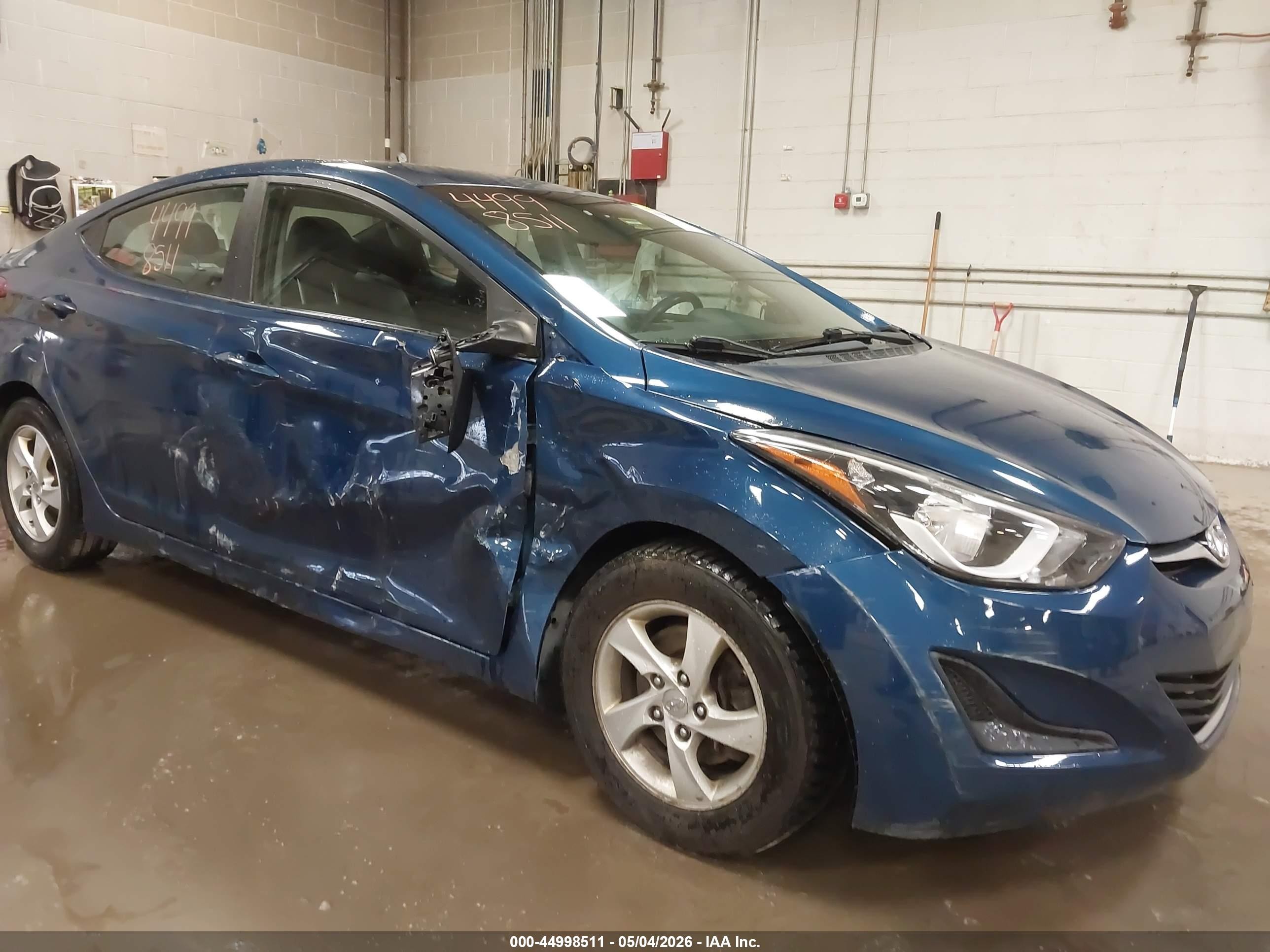 2014 Hyundai Elantra Se Blue vin: KMHDH4AE8EU131815
