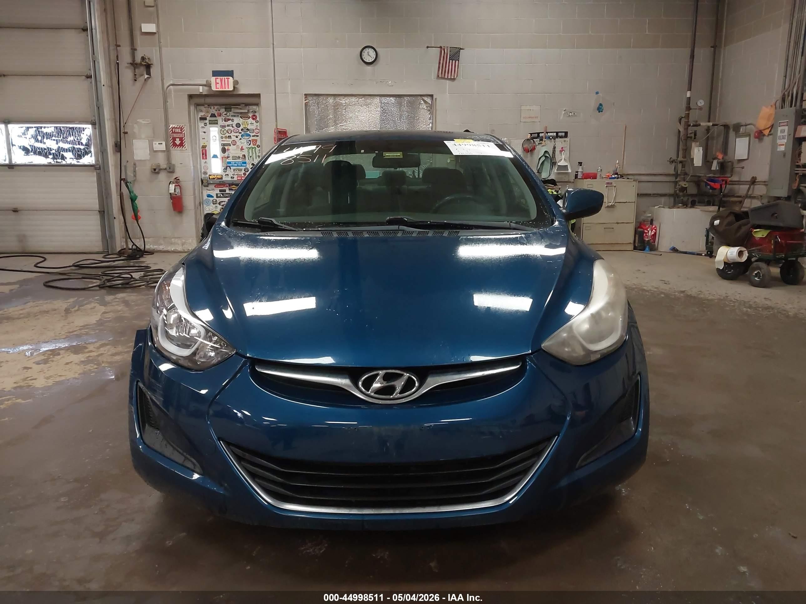 2014 Hyundai Elantra Se Blue vin: KMHDH4AE8EU131815