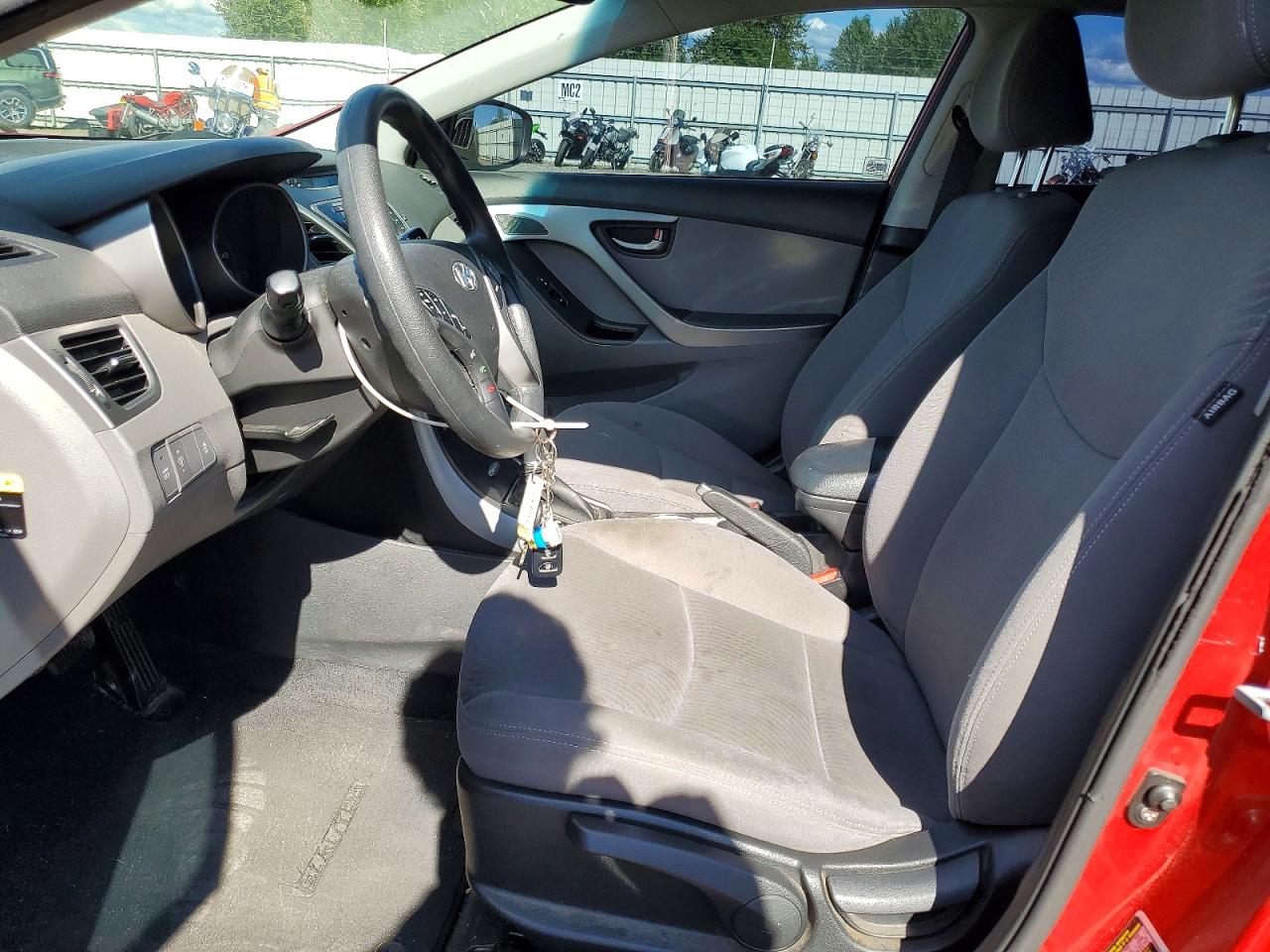 2014 Hyundai Elantra Se Red vin: KMHDH4AE8EU139090