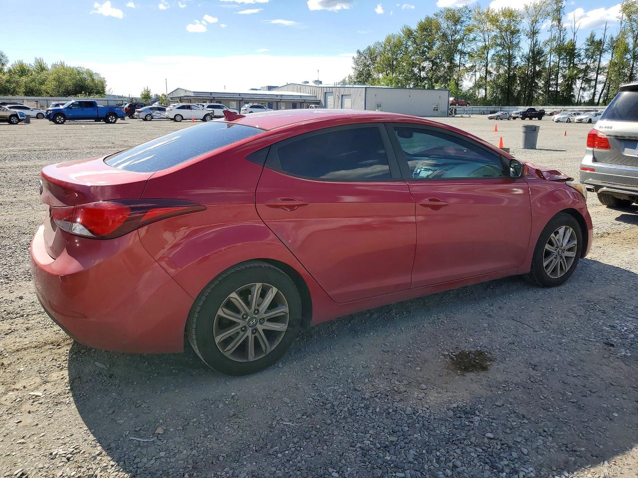 2014 Hyundai Elantra Se Red vin: KMHDH4AE8EU139090