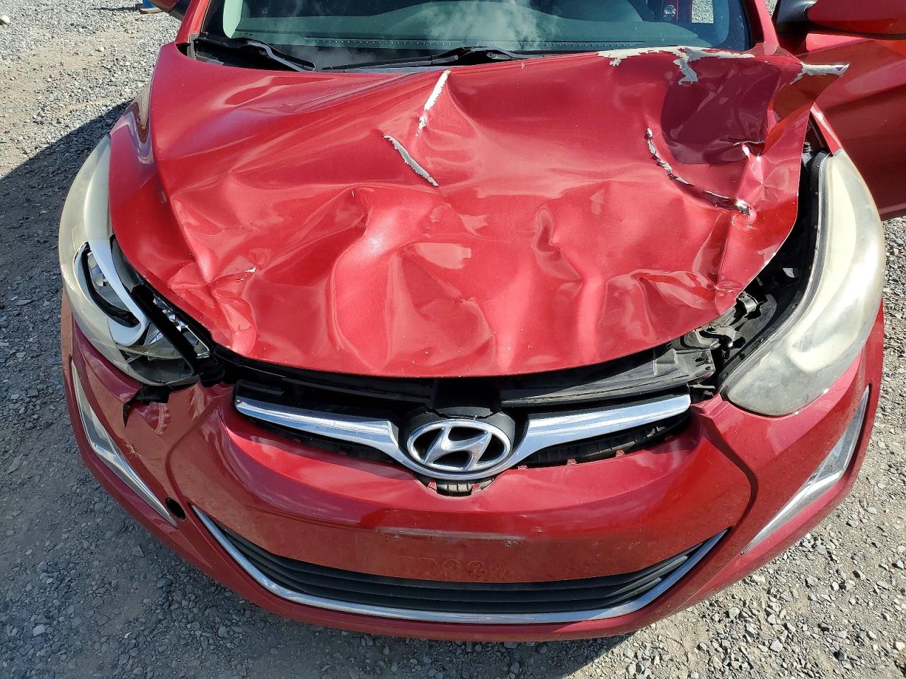 2014 Hyundai Elantra Se Red vin: KMHDH4AE8EU139090