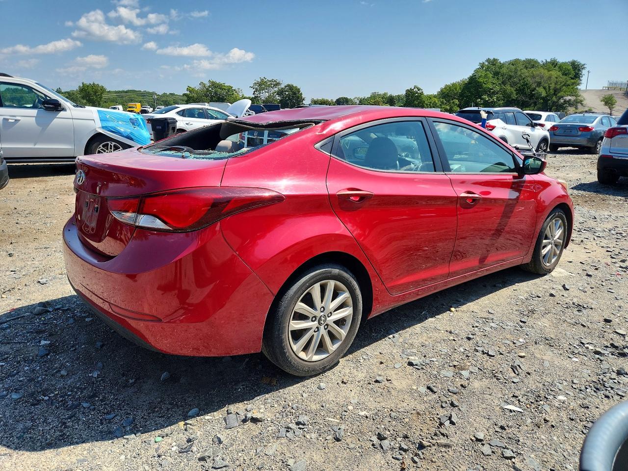 2014 Hyundai Elantra Se Красный vin: KMHDH4AE8EU141678