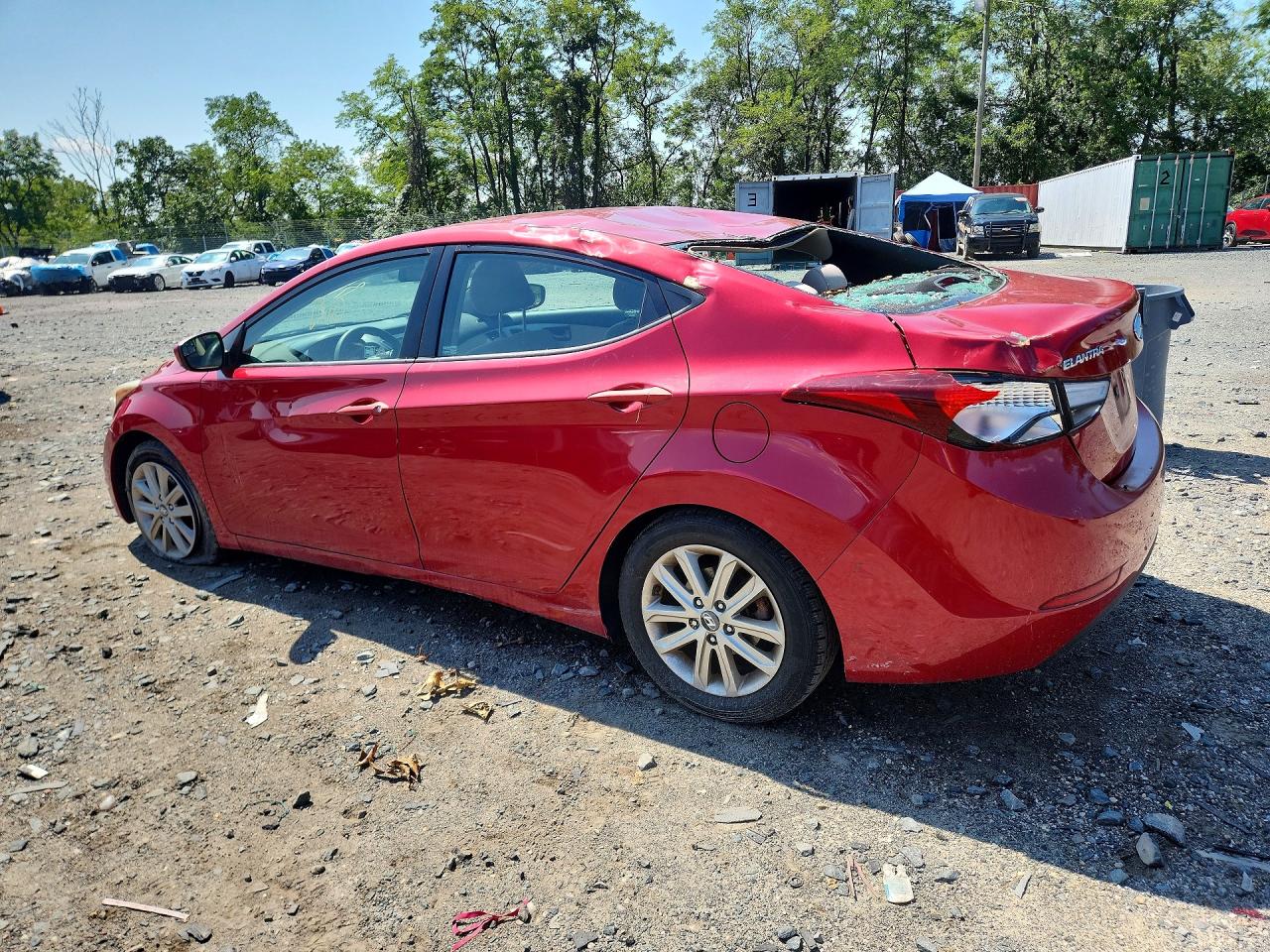 2014 Hyundai Elantra Se Красный vin: KMHDH4AE8EU141678