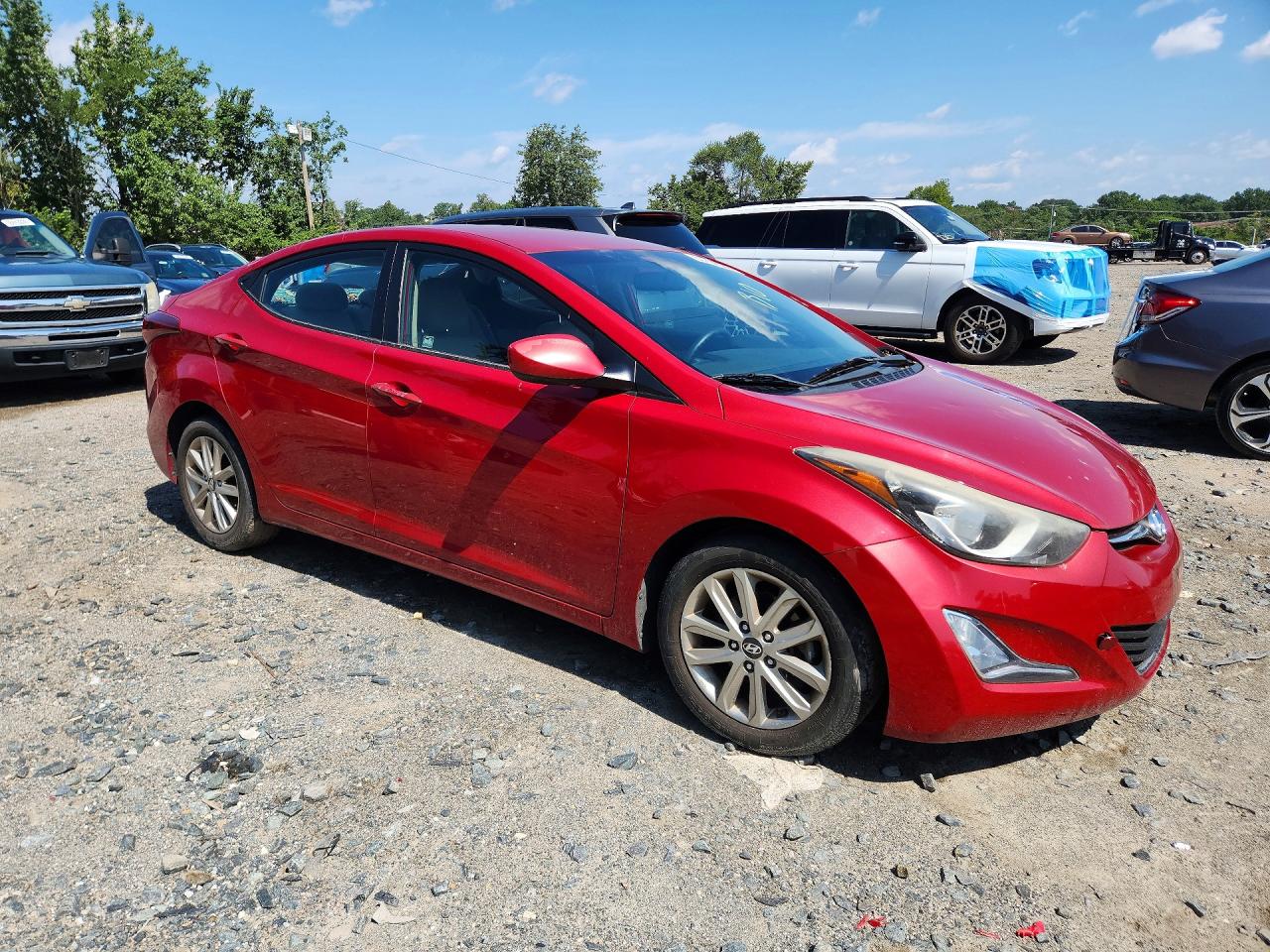 2014 Hyundai Elantra Se Красный vin: KMHDH4AE8EU141678