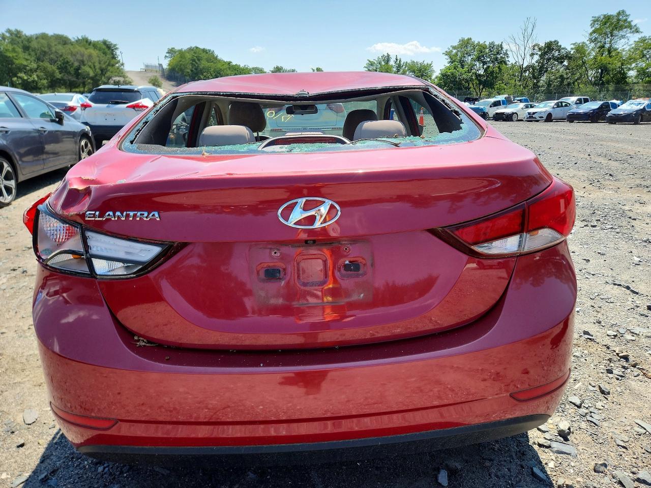 2014 Hyundai Elantra Se Красный vin: KMHDH4AE8EU141678