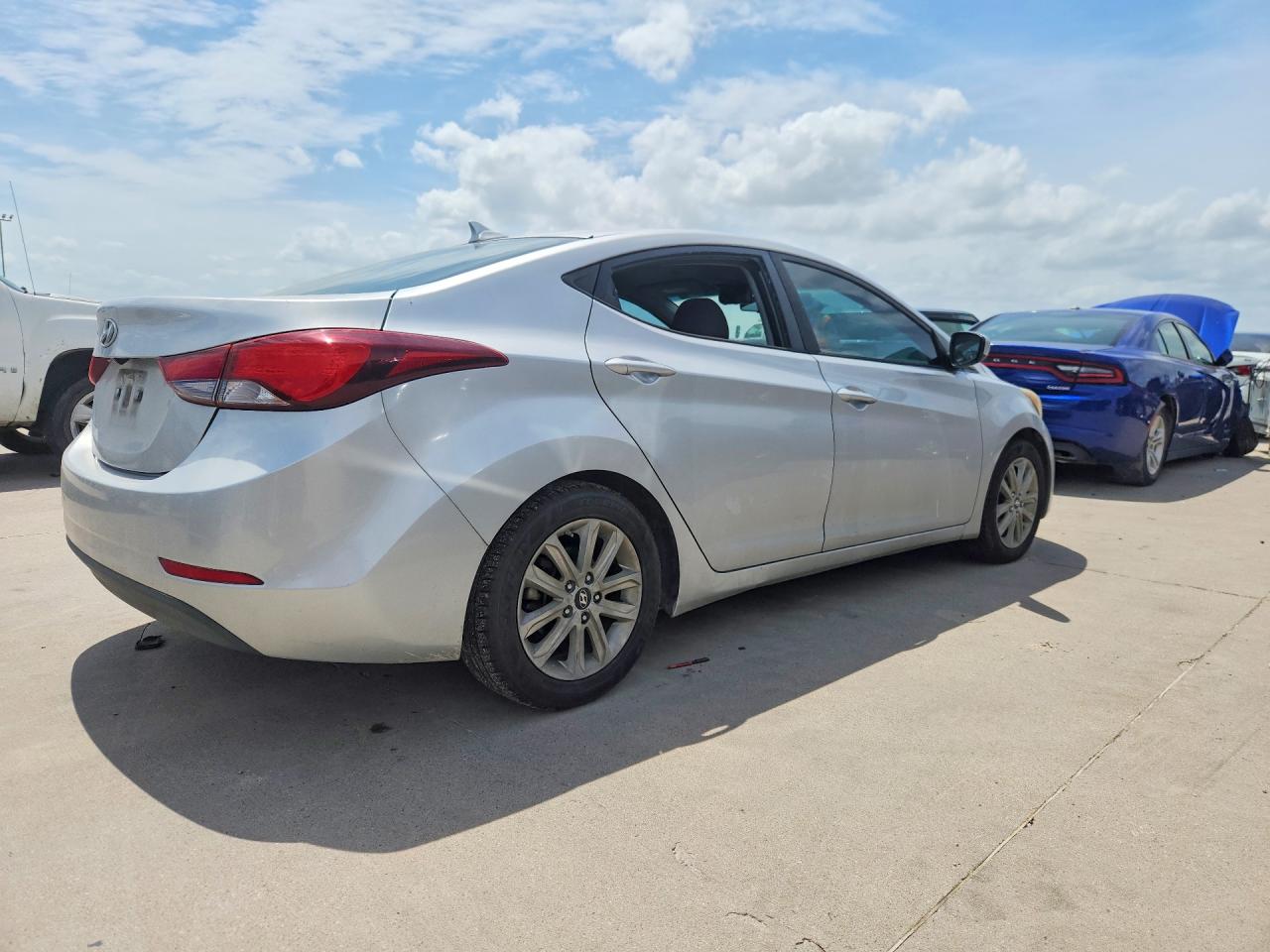 2014 Hyundai Elantra Se Silver vin: KMHDH4AE8EU143821