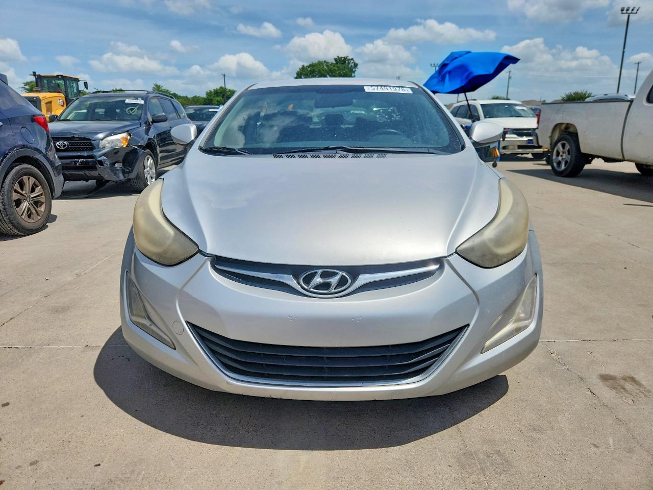 2014 Hyundai Elantra Se Silver vin: KMHDH4AE8EU143821