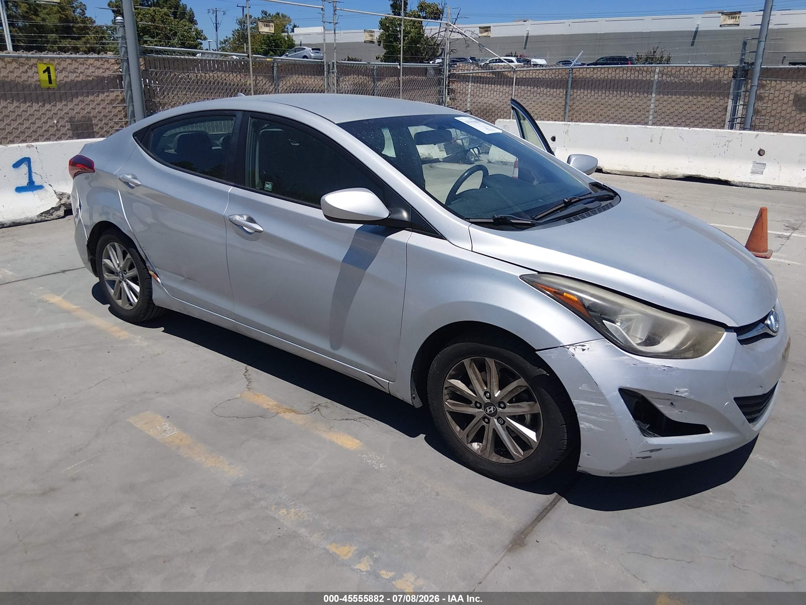 2014 Hyundai Elantra Se Silver vin: KMHDH4AE8EU149229