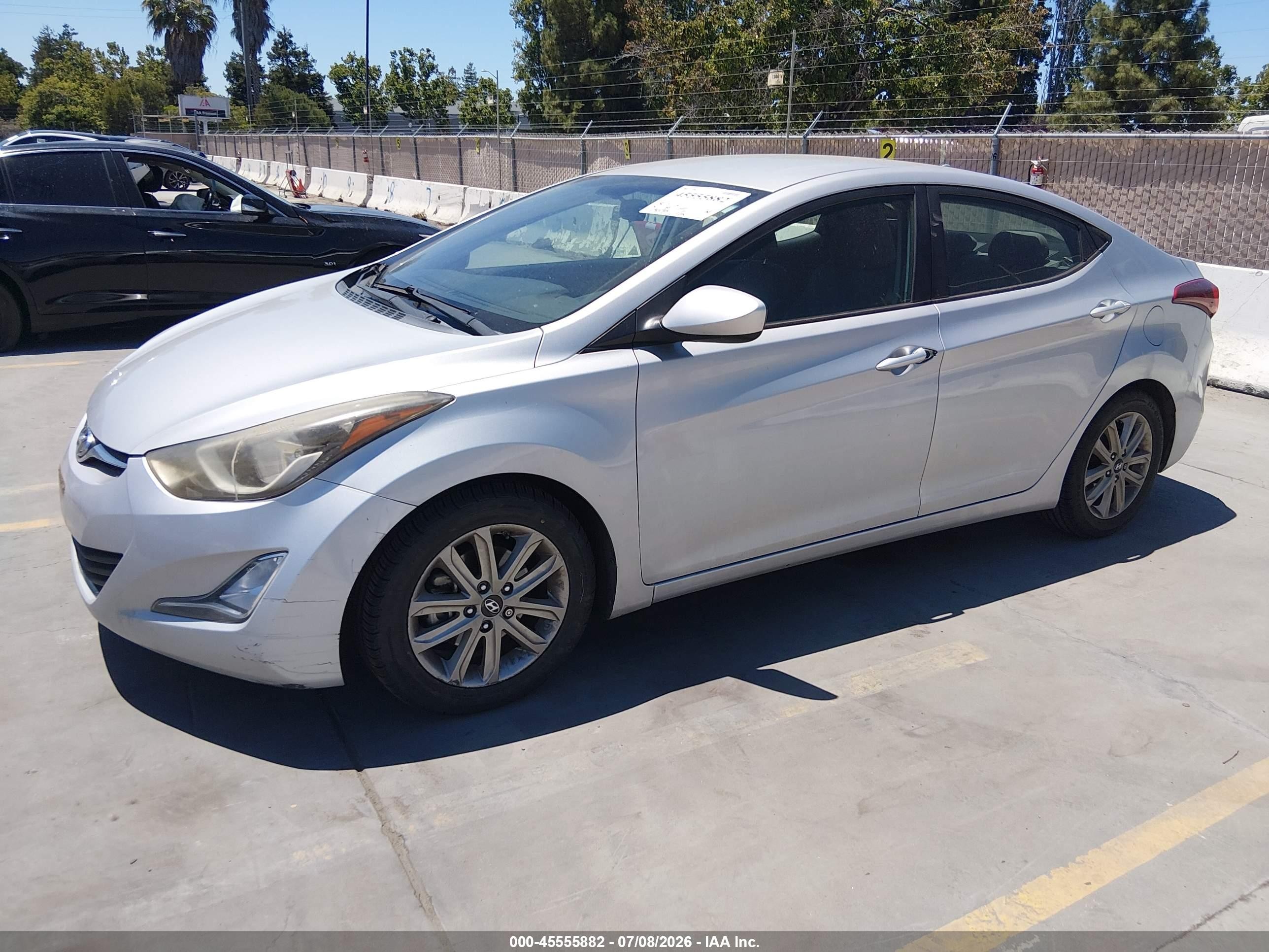 2014 Hyundai Elantra Se Silver vin: KMHDH4AE8EU149229