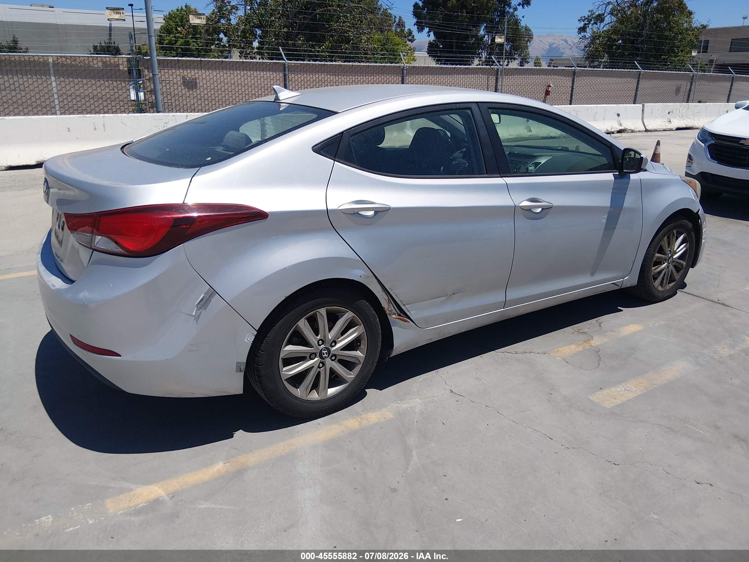 2014 Hyundai Elantra Se Silver vin: KMHDH4AE8EU149229