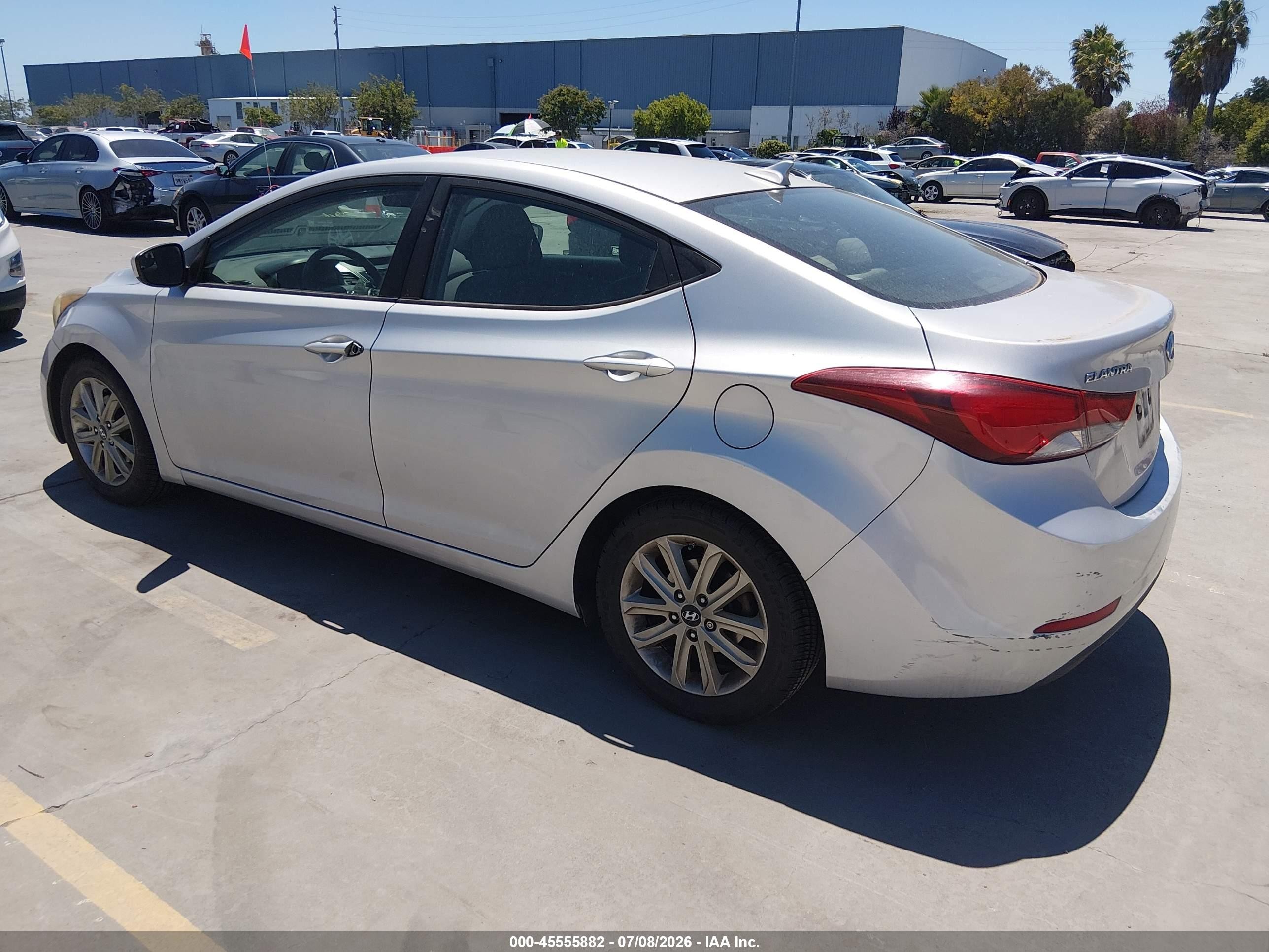 2014 Hyundai Elantra Se Silver vin: KMHDH4AE8EU149229