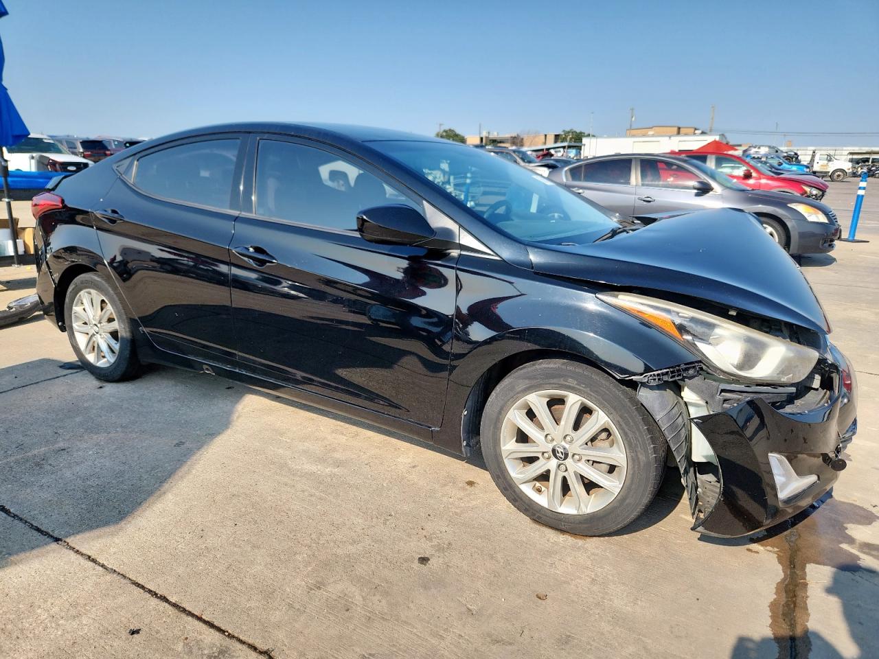 2014 Hyundai Elantra Se Black vin: KMHDH4AE8EU149408