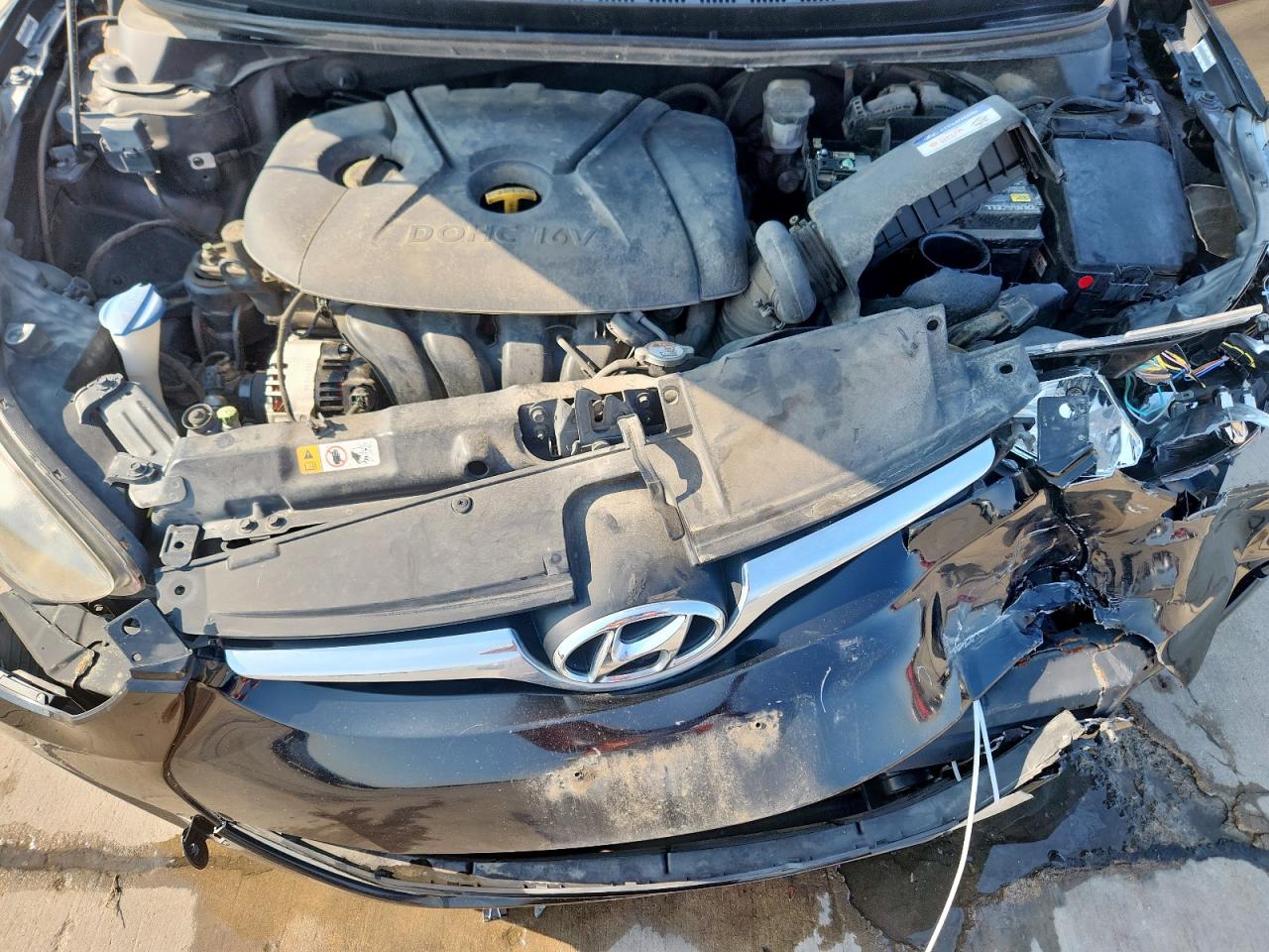 2014 Hyundai Elantra Se Black vin: KMHDH4AE8EU149408