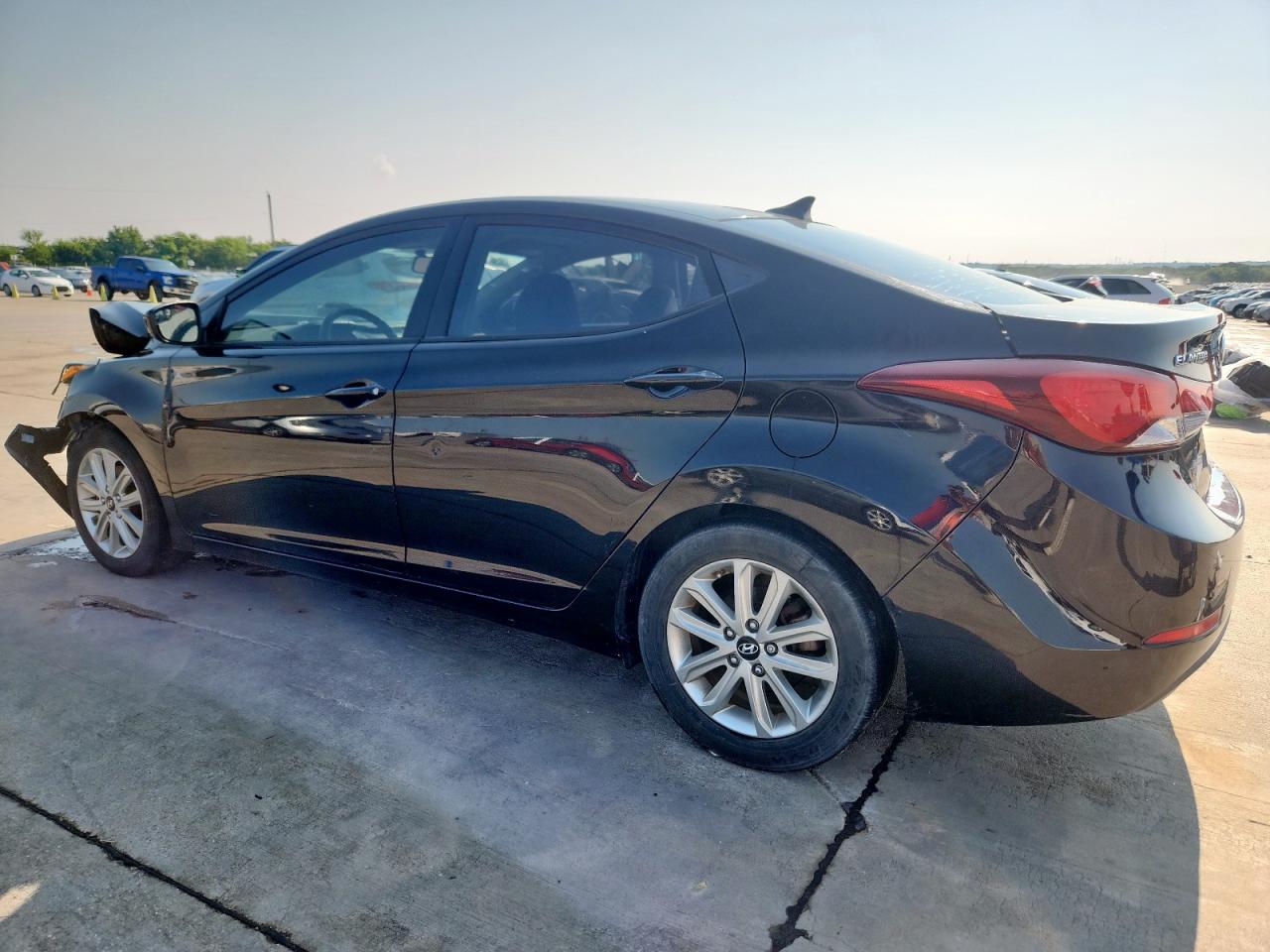 2014 Hyundai Elantra Se Black vin: KMHDH4AE8EU149408
