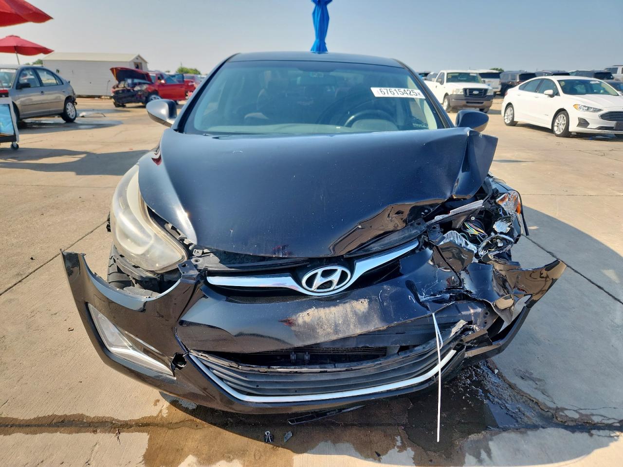 2014 Hyundai Elantra Se Black vin: KMHDH4AE8EU149408