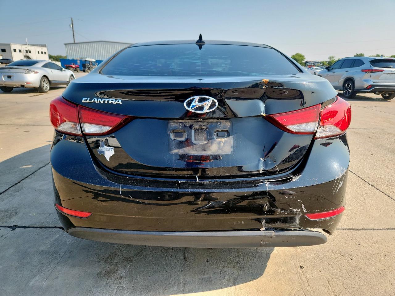 2014 Hyundai Elantra Se Black vin: KMHDH4AE8EU149408