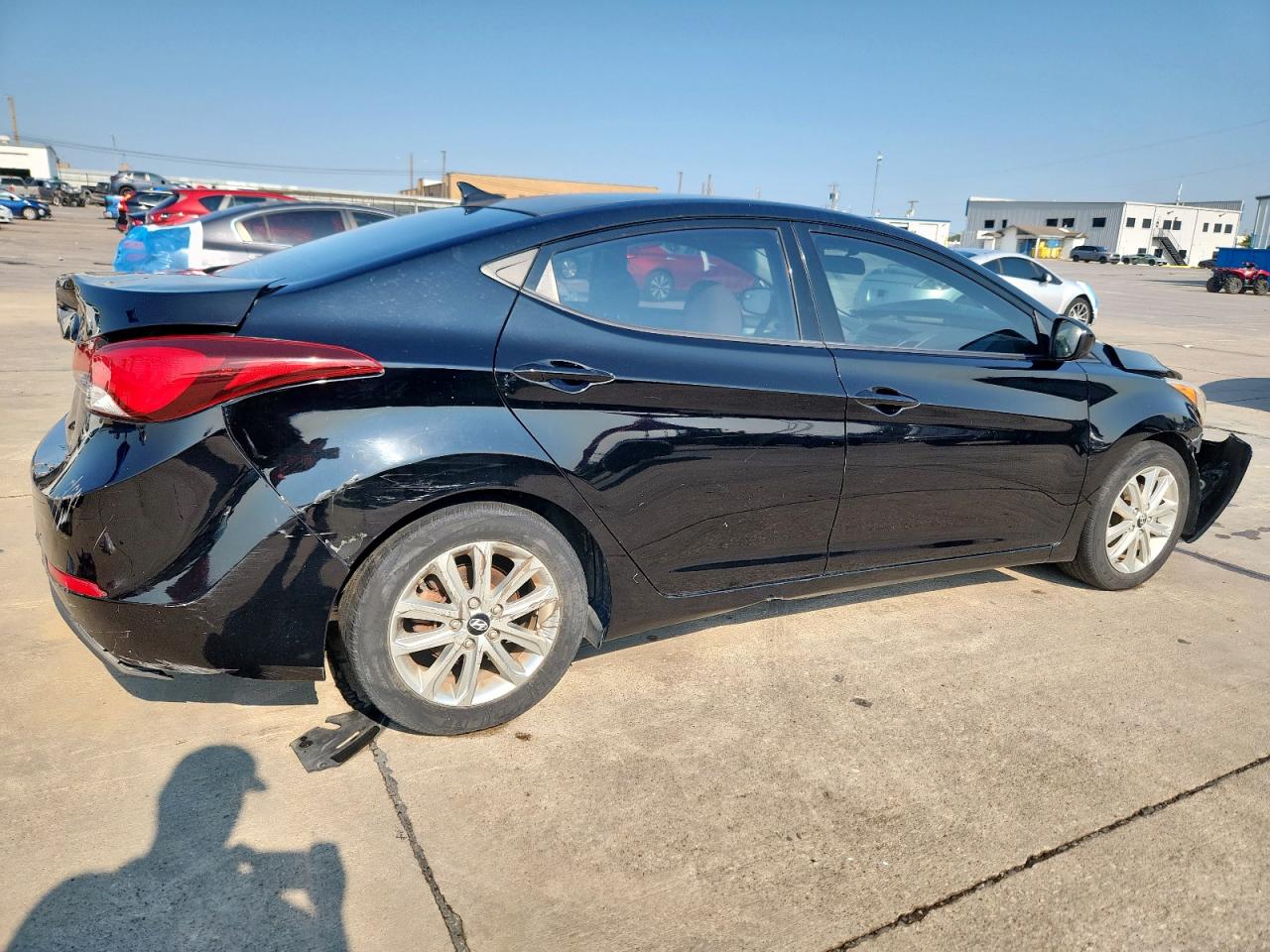 2014 Hyundai Elantra Se Black vin: KMHDH4AE8EU149408