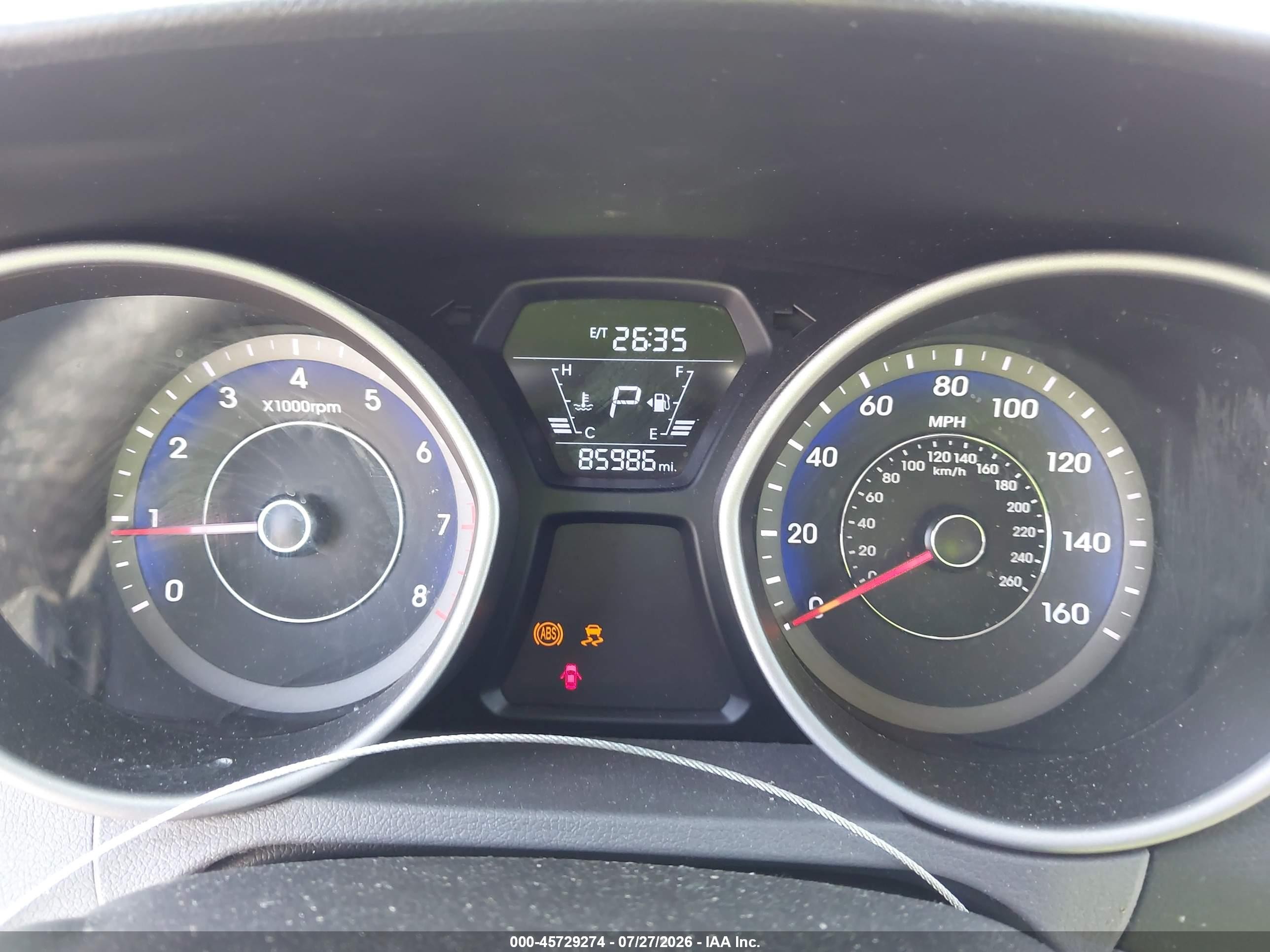 2014 Hyundai Elantra Se Red vin: KMHDH4AE8EU161090
