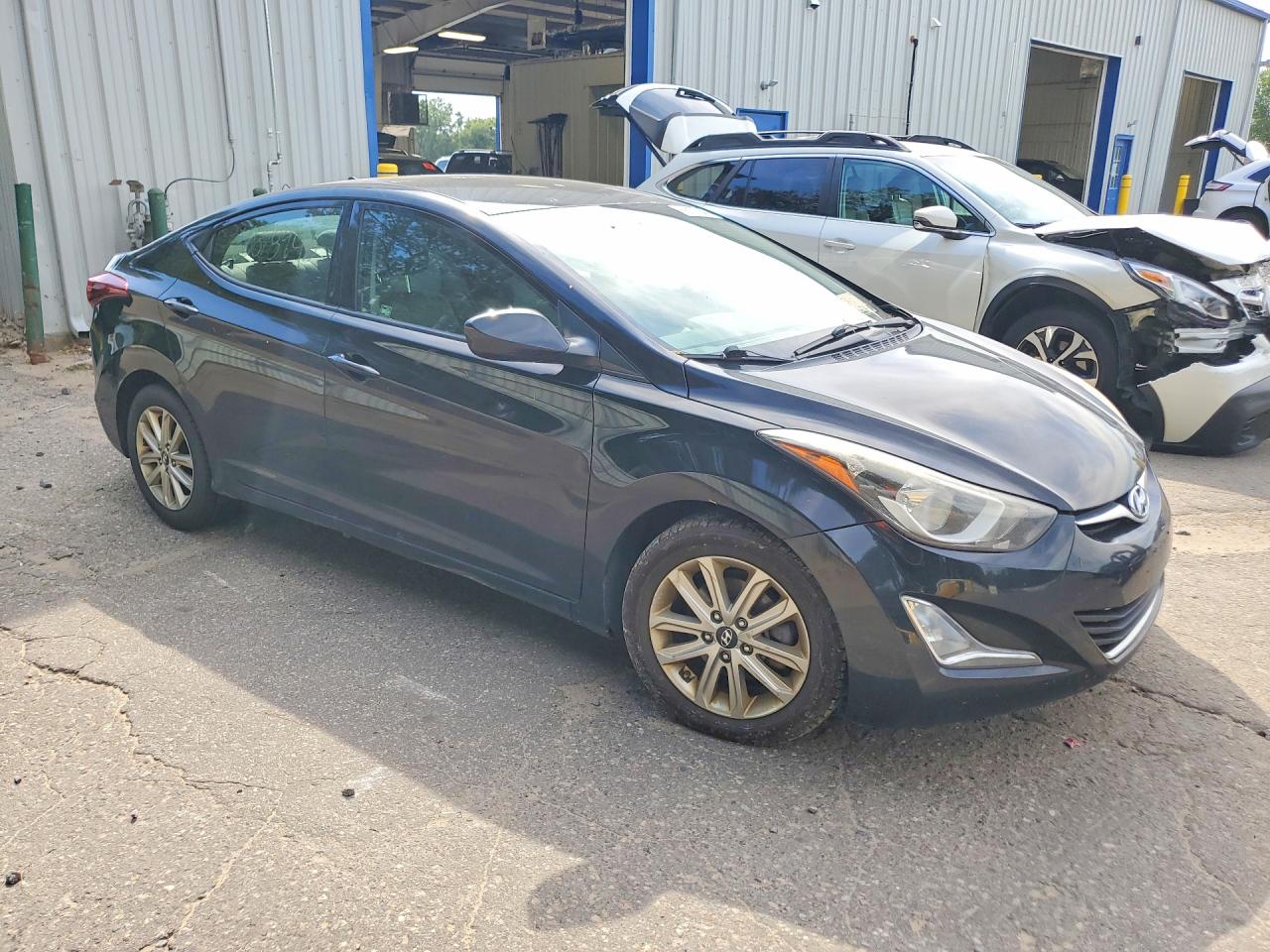 2014 Hyundai Elantra Se Black vin: KMHDH4AE8EU172249