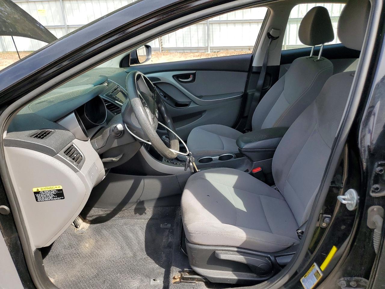 2014 Hyundai Elantra Se Black vin: KMHDH4AE8EU172249