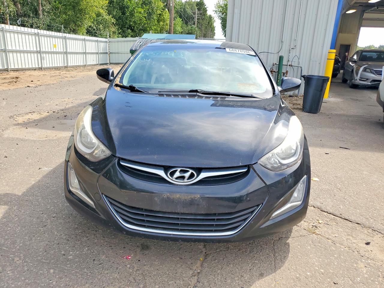 2014 Hyundai Elantra Se Black vin: KMHDH4AE8EU172249