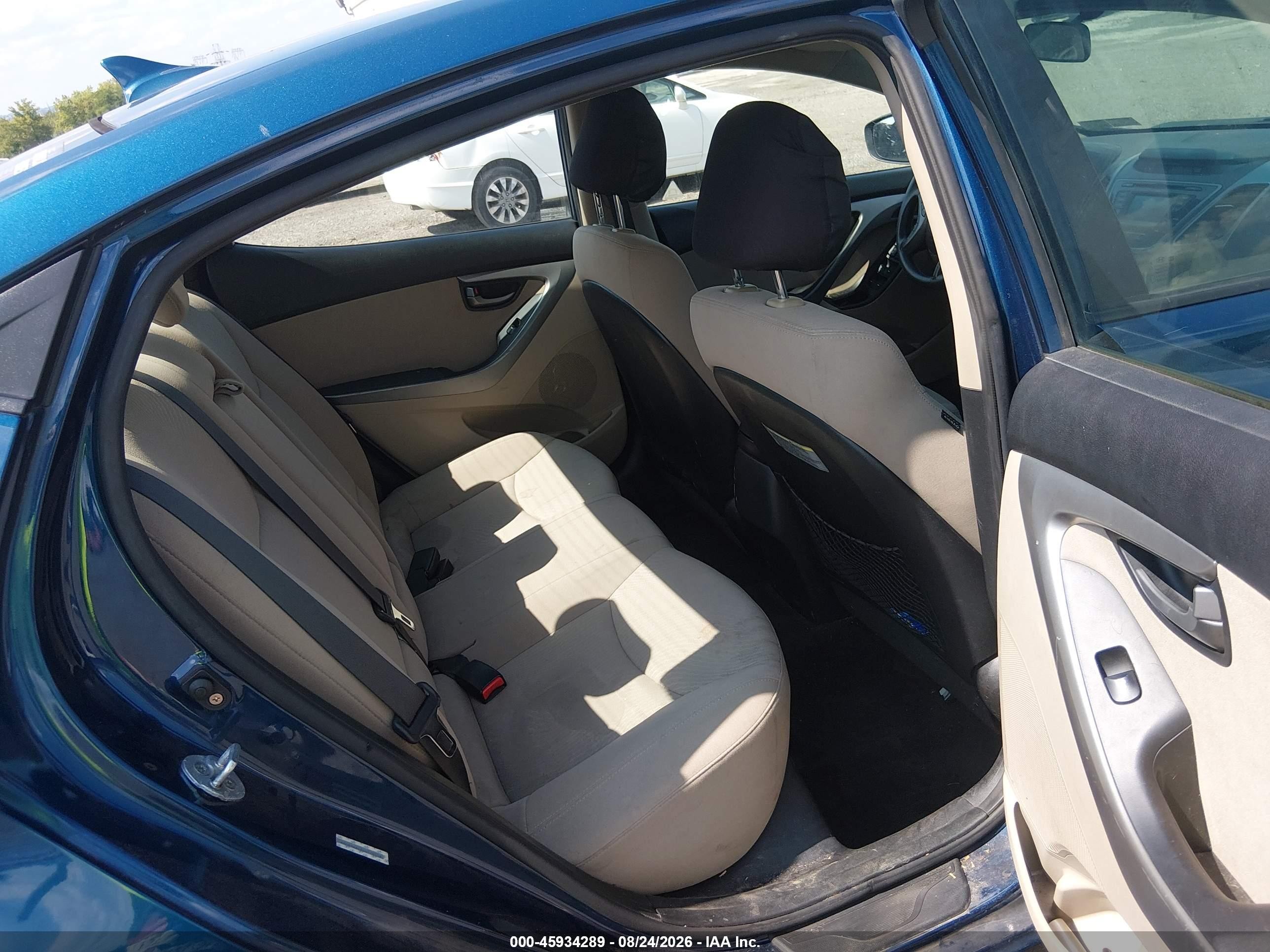 2014 Hyundai Elantra Se Синий vin: KMHDH4AE8EU178018