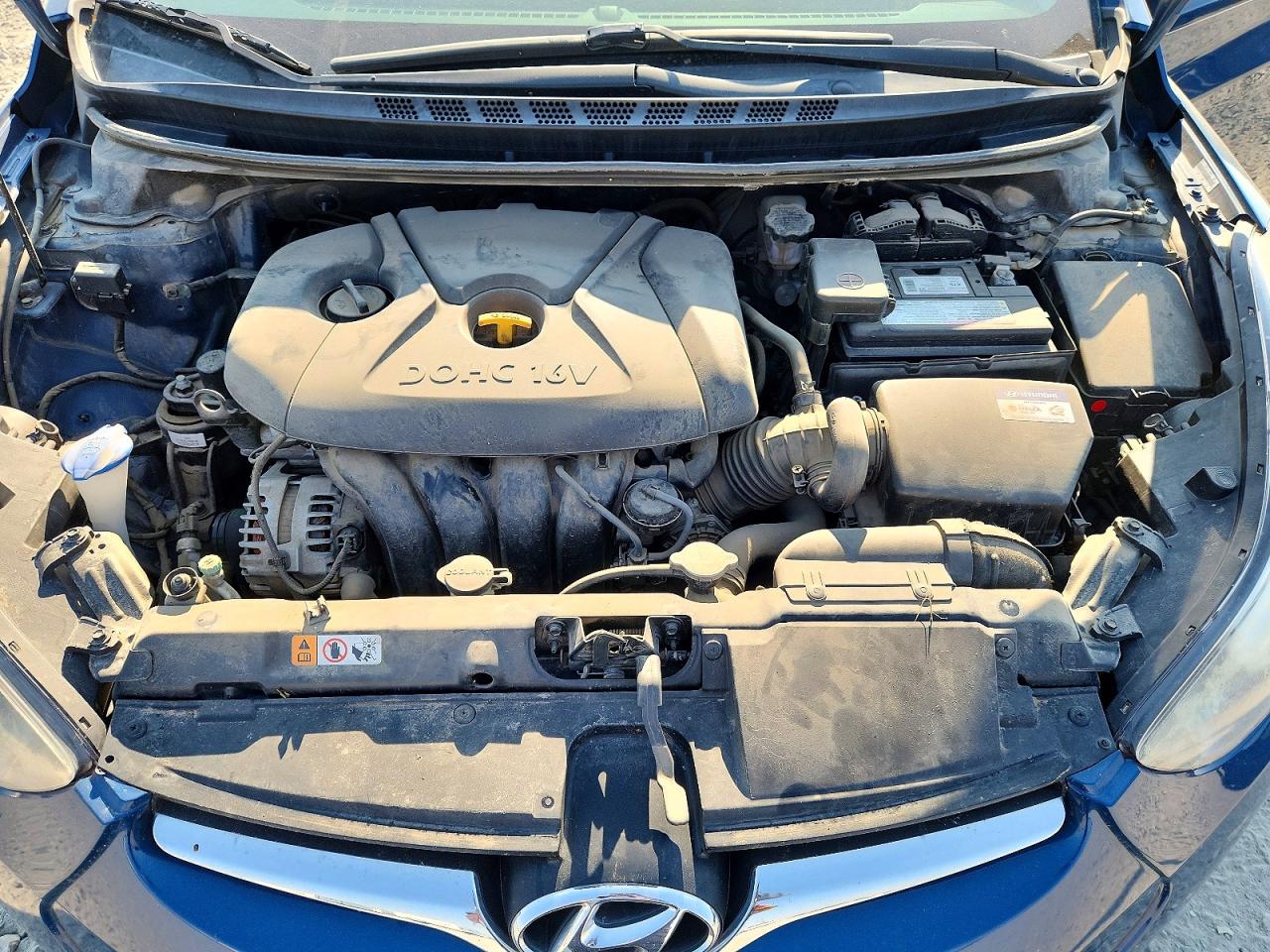 2014 Hyundai Elantra Se Blue vin: KMHDH4AE8EU178438