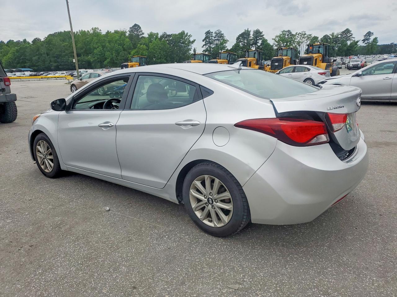 2014 Hyundai Elantra Se Silver vin: KMHDH4AE8EU181081
