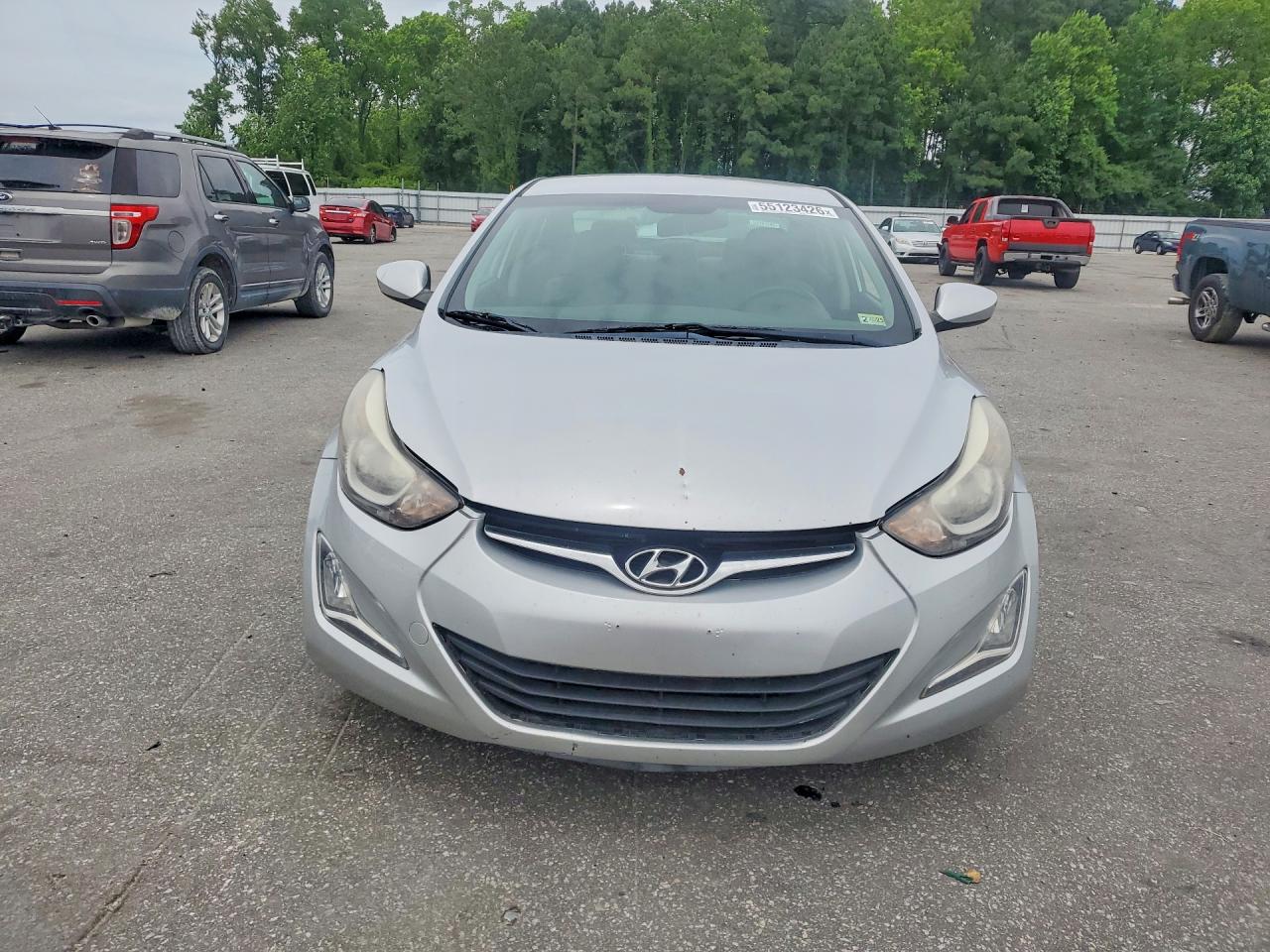 2014 Hyundai Elantra Se Silver vin: KMHDH4AE8EU181081