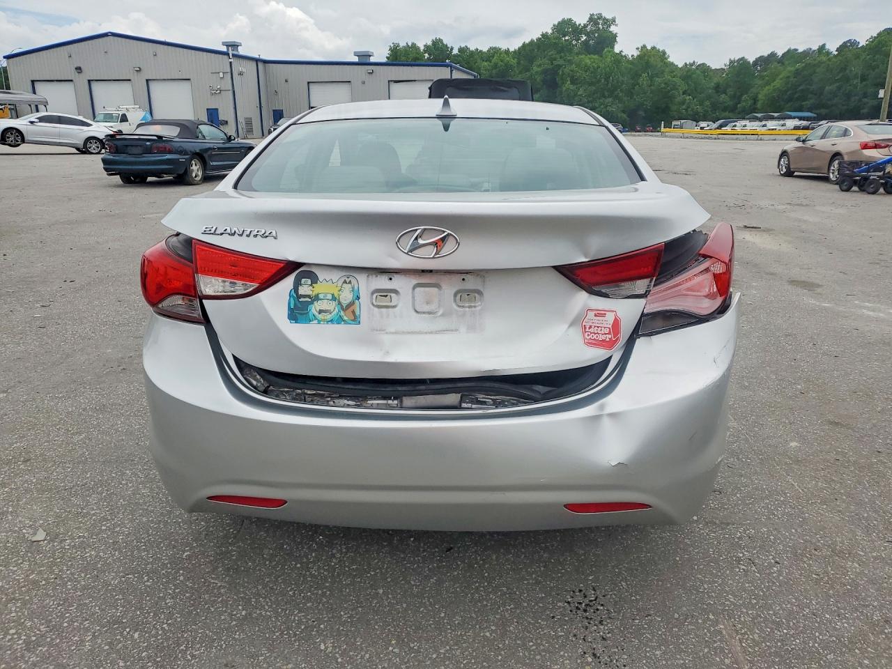 2014 Hyundai Elantra Se Silver vin: KMHDH4AE8EU181081